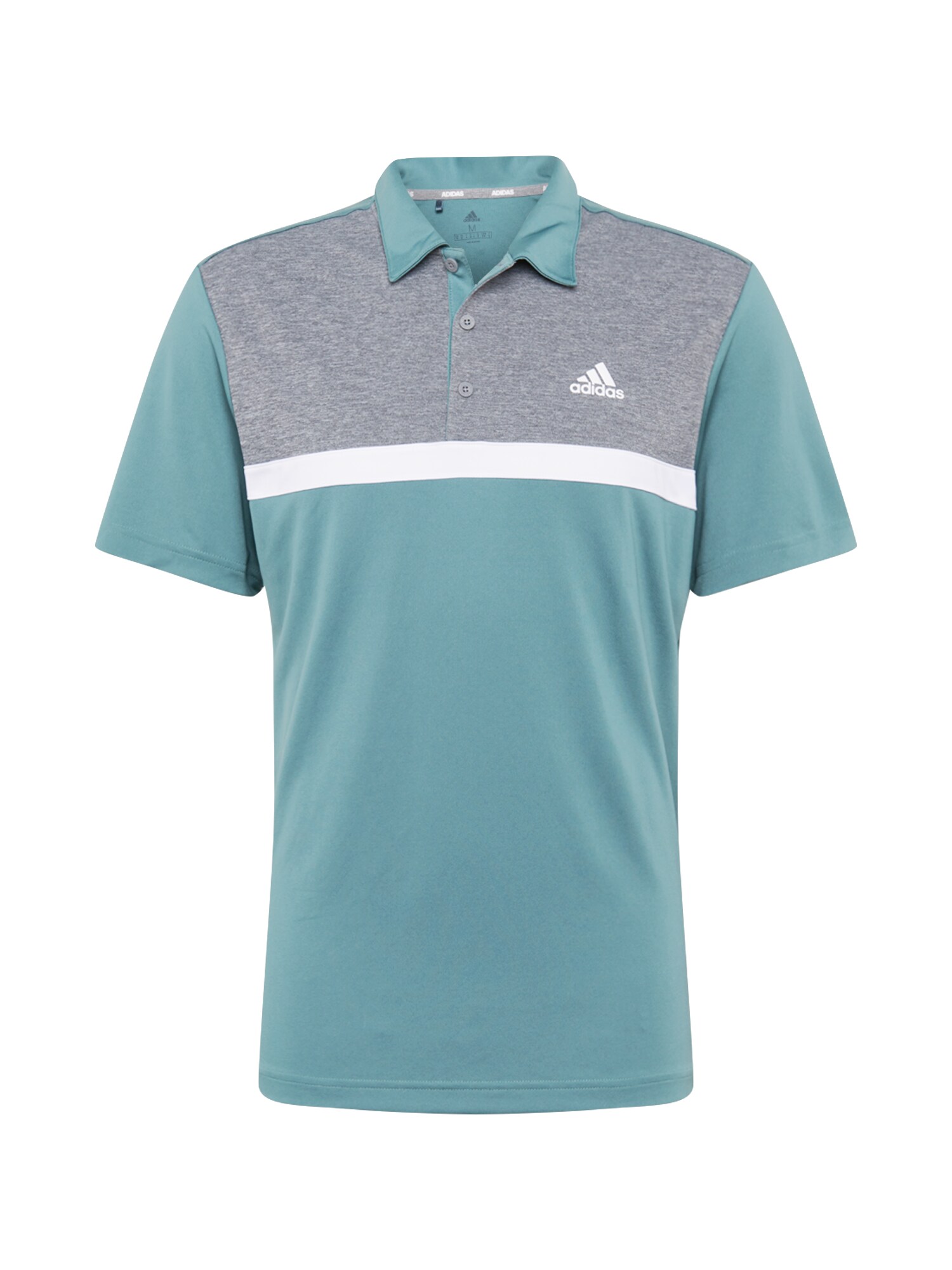 adidas Golf Sportiniai marškinėliai  pastelinė žalia / balta / pilka