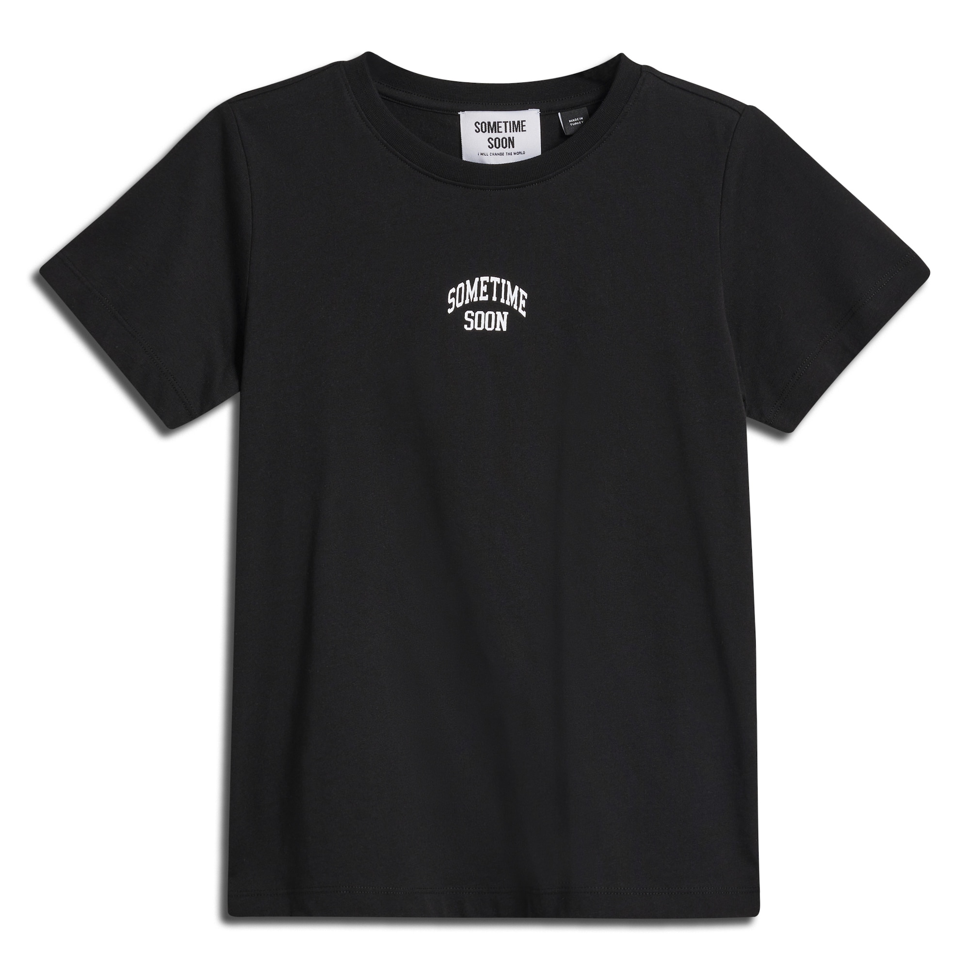 SOMETIME SOON Marškinėliai 'Empower' juoda / balta / žalia