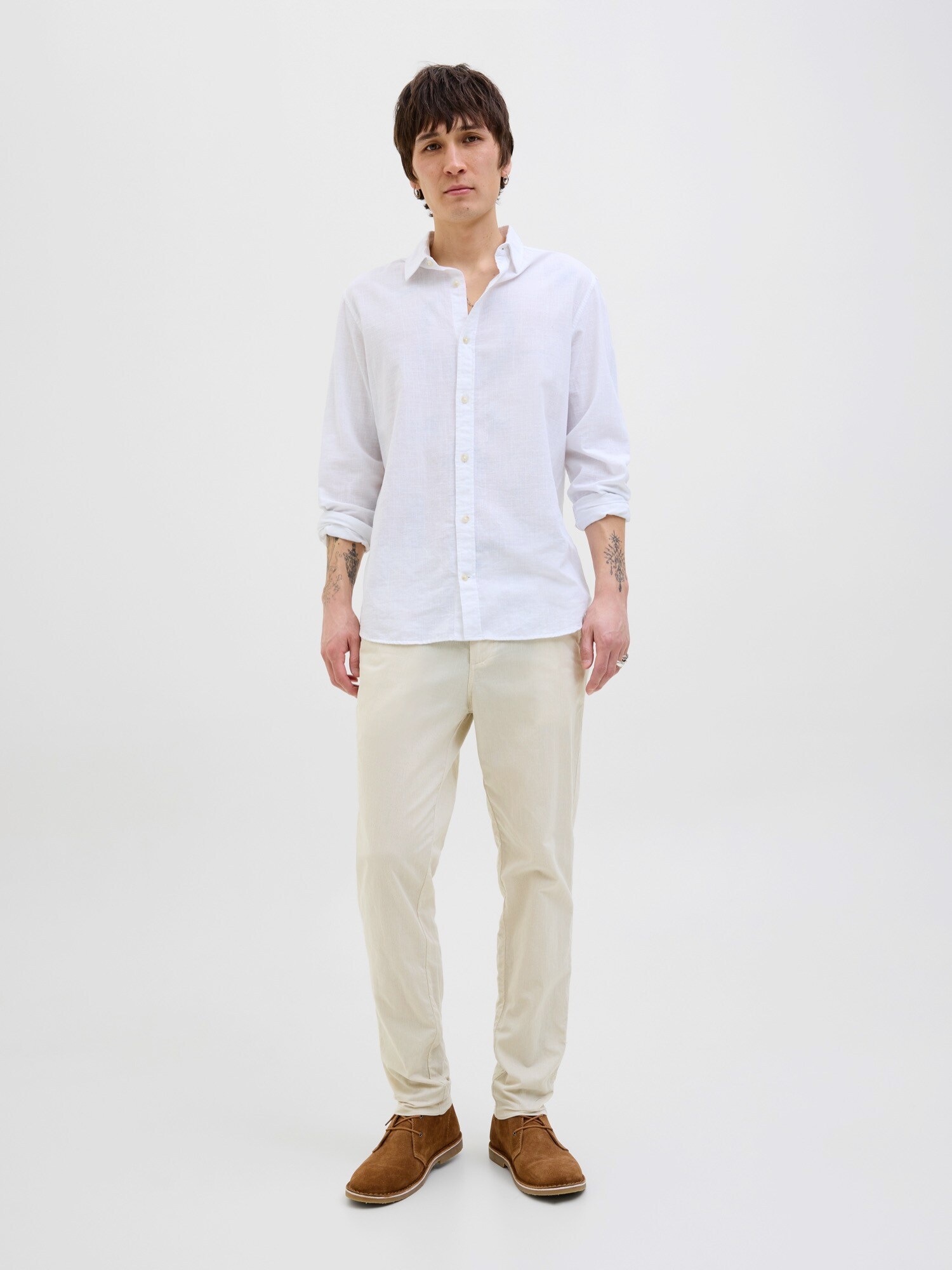 JACK & JONES Chino nohavice 'JPSTAce JJSummer' svetlosivá (obrázok 5)
