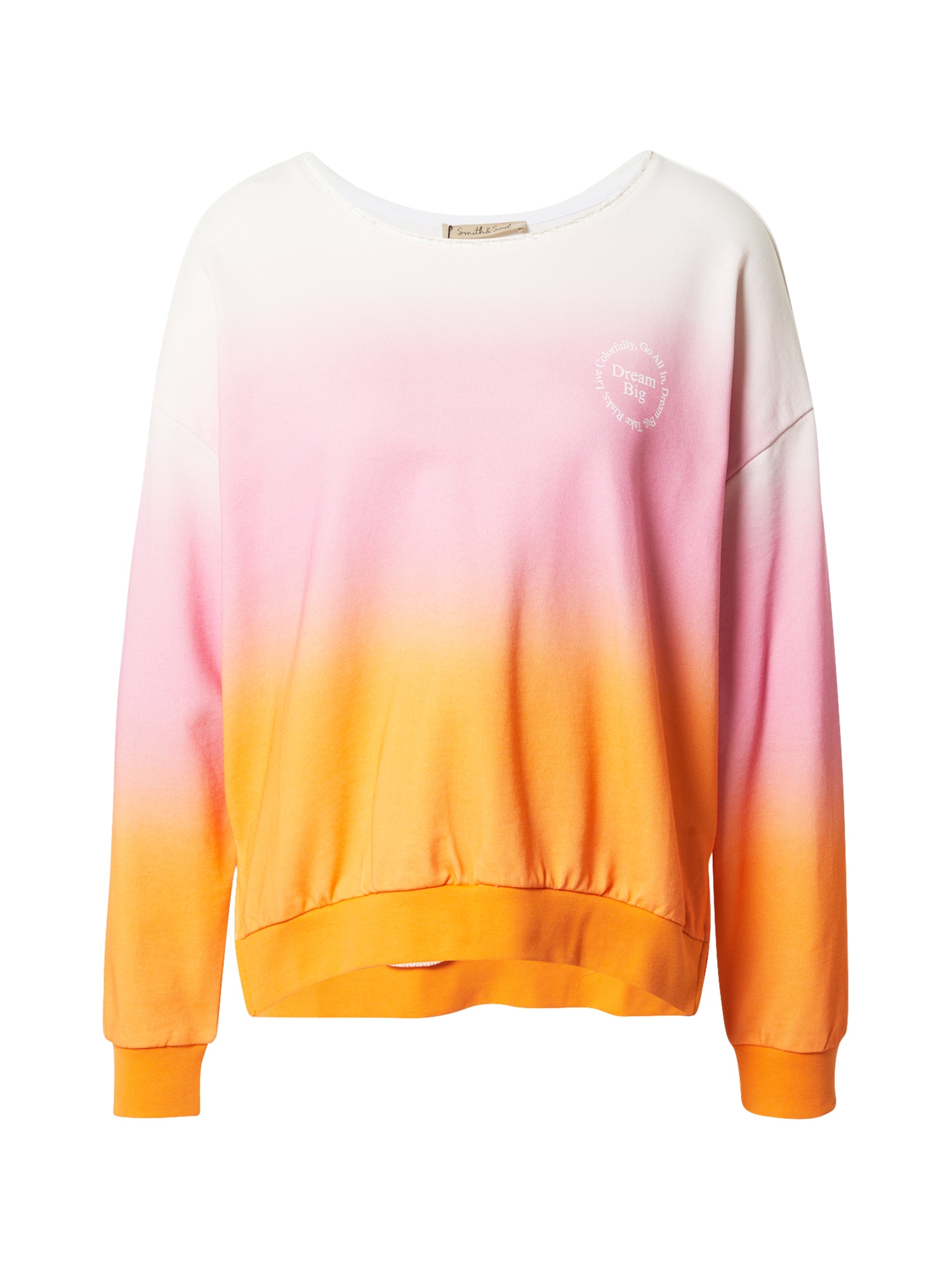 Smith&Soul Megztinis be užsegimo oranžinė / šviesiai rožinė / balta