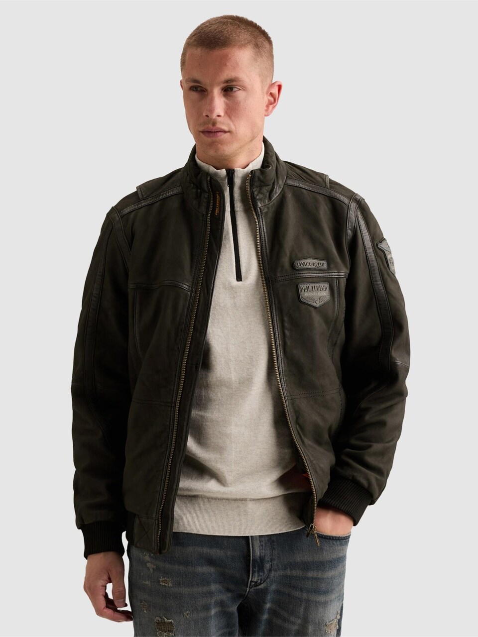 Övergångsjacka 'Air Bridge leather jacket'