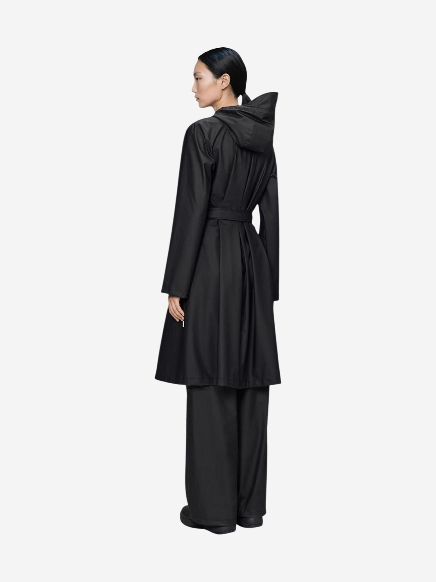 RAINS Abrigo funcional 'A-Line Longer W Jcket W3 12040' negro – imagen 3
