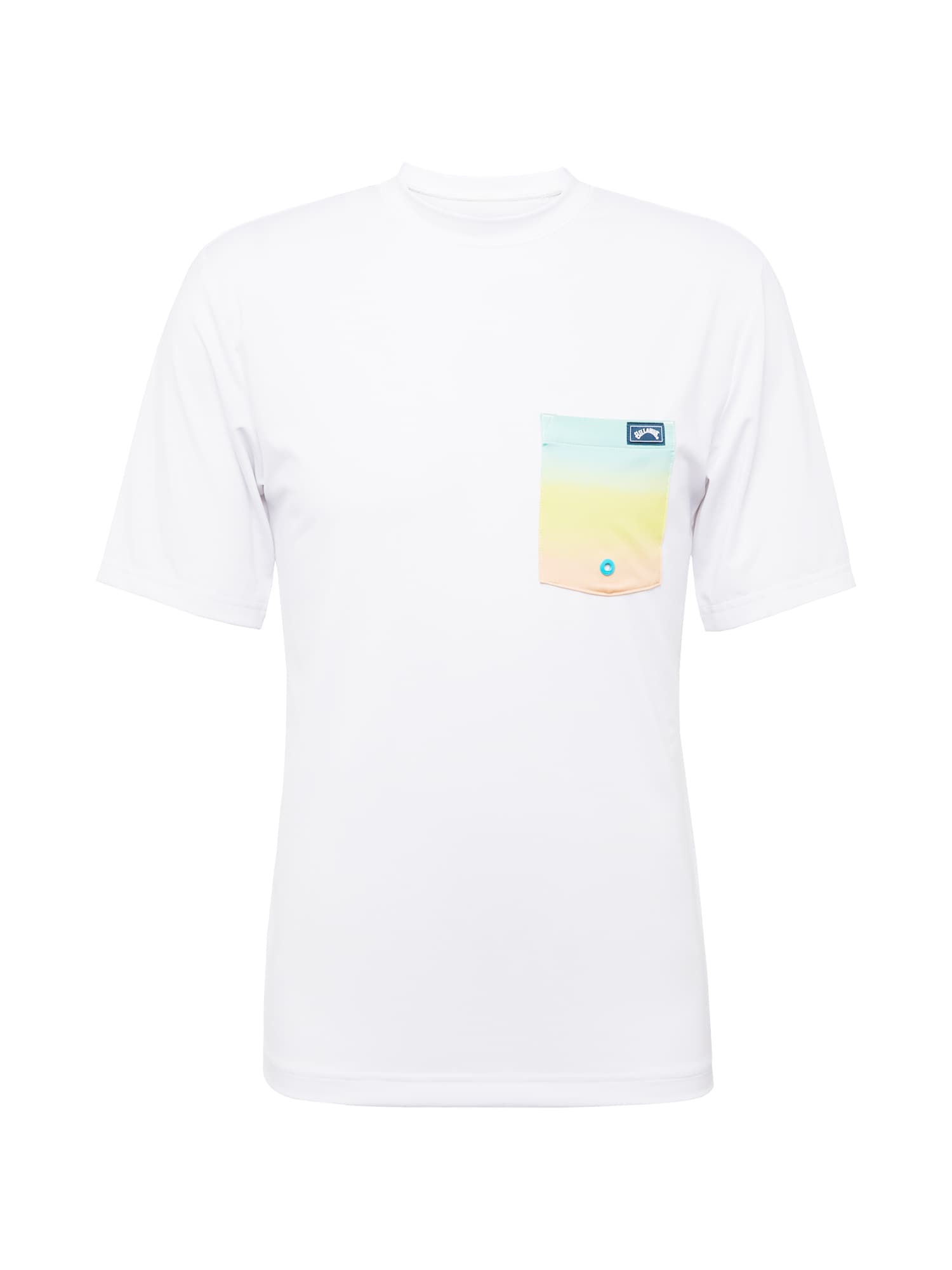 BILLABONG Funkcionalna majica 'TEAM'  azur / svetlo modra / pastelno oranžna / bela