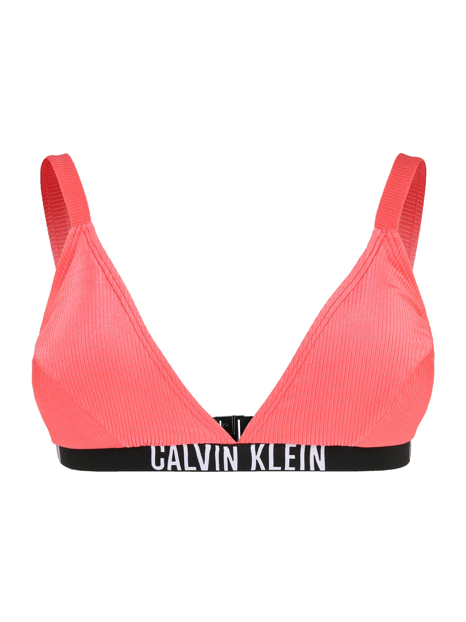 Calvin Klein Swimwear Bikinový top  koralová / čierna / biela