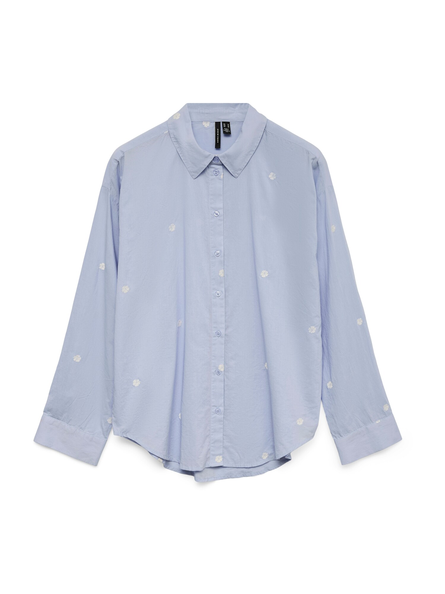 VERO MODA Bluză VMOdona  albastru deschis / alb