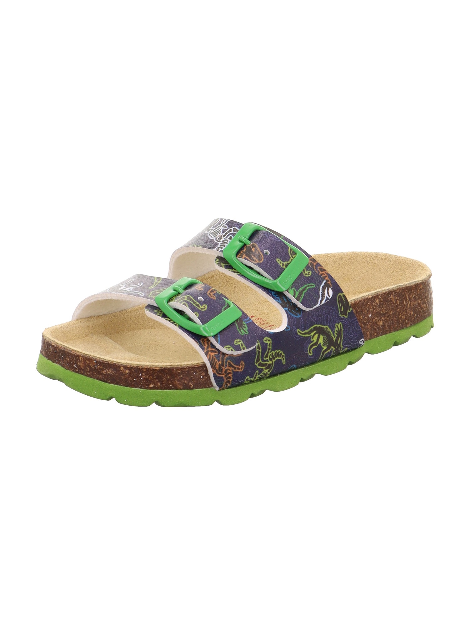 SUPERFIT Pantofi deschiși  albastru marin / maro / verde / verde deschis