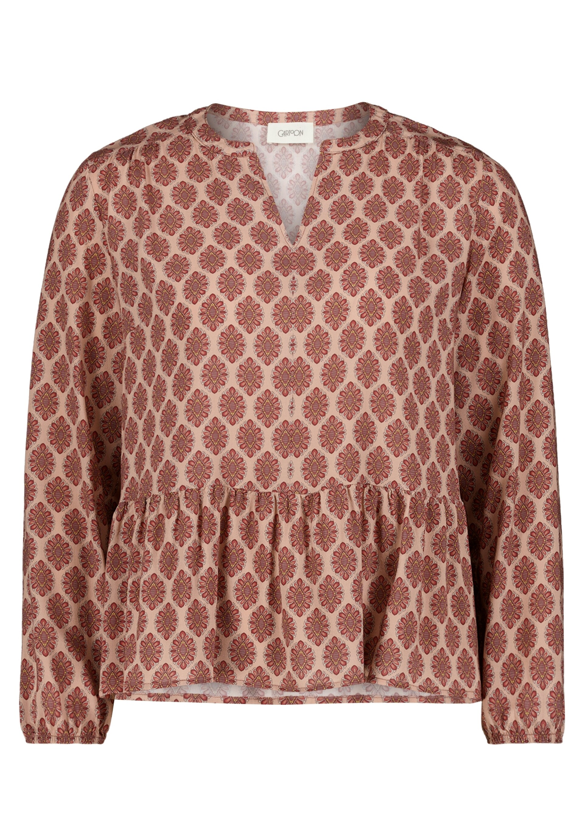 Cartoon Blus senap / gammalrosa dam