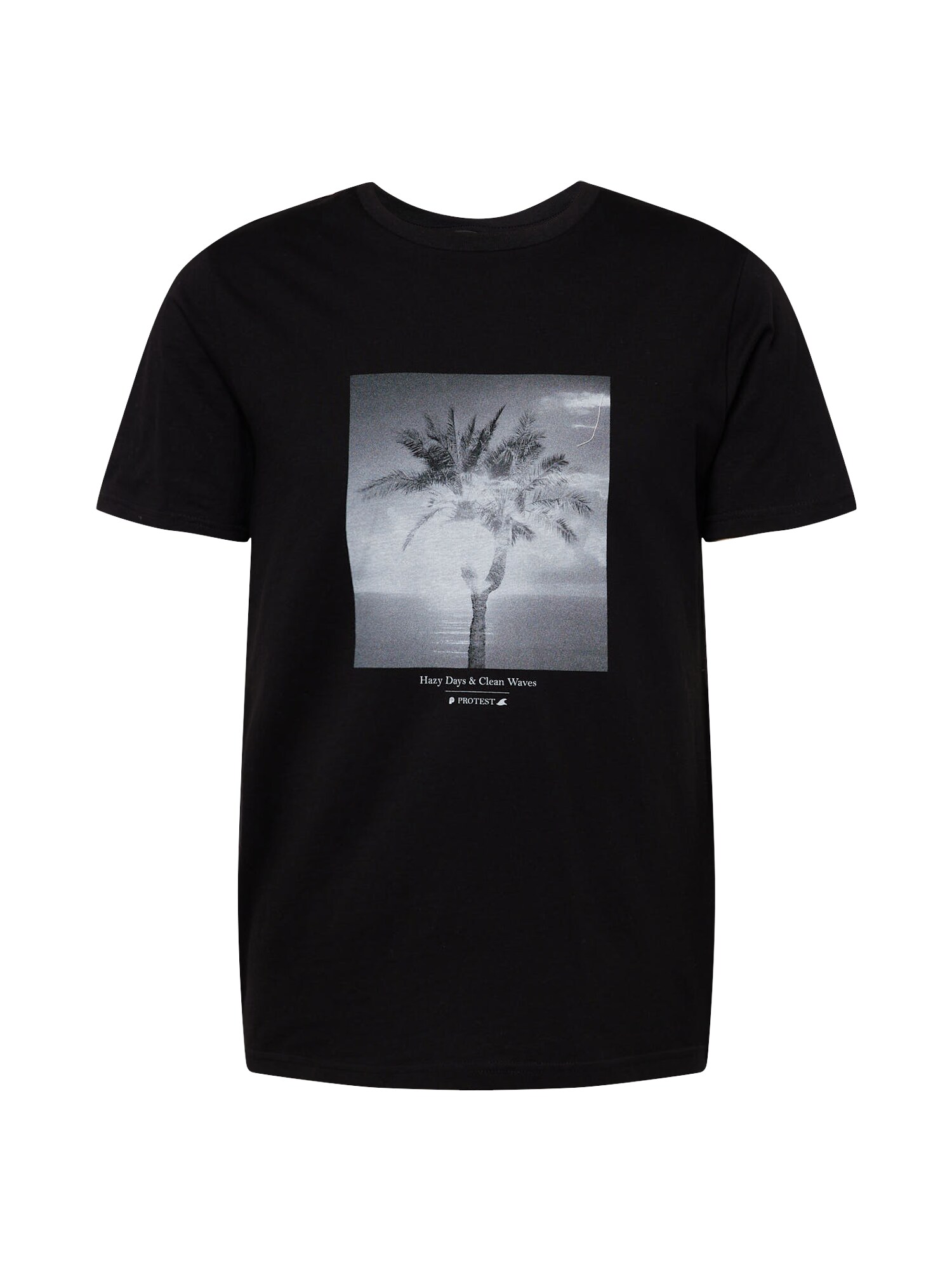 PROTEST Funkčné tričko 'TRADERO'  svetlosivá / čierna
