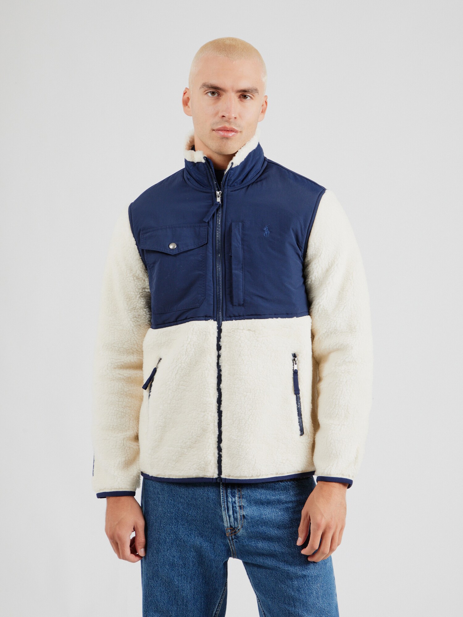 Polo Ralph Lauren Polár dzseki  tengerészkék / természetes fehér termék 2. képe