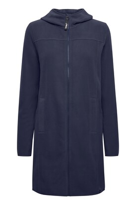 Oxmo Fleece jas ‘Fine’ Navy