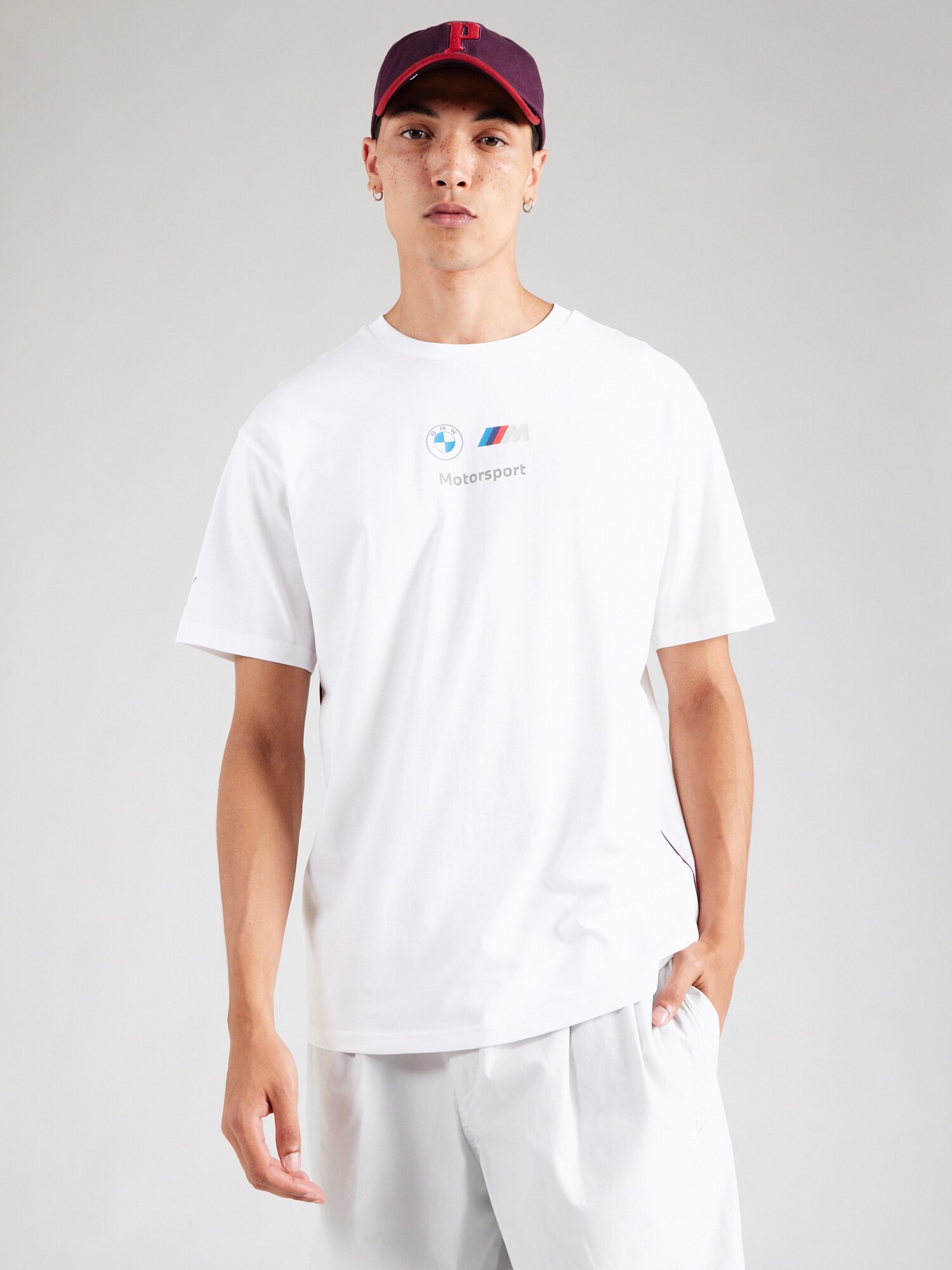 PUMA Funkcionális felső 'BMW Essentials'  sötétkék / szürke / piros / fehér termék 2. képe