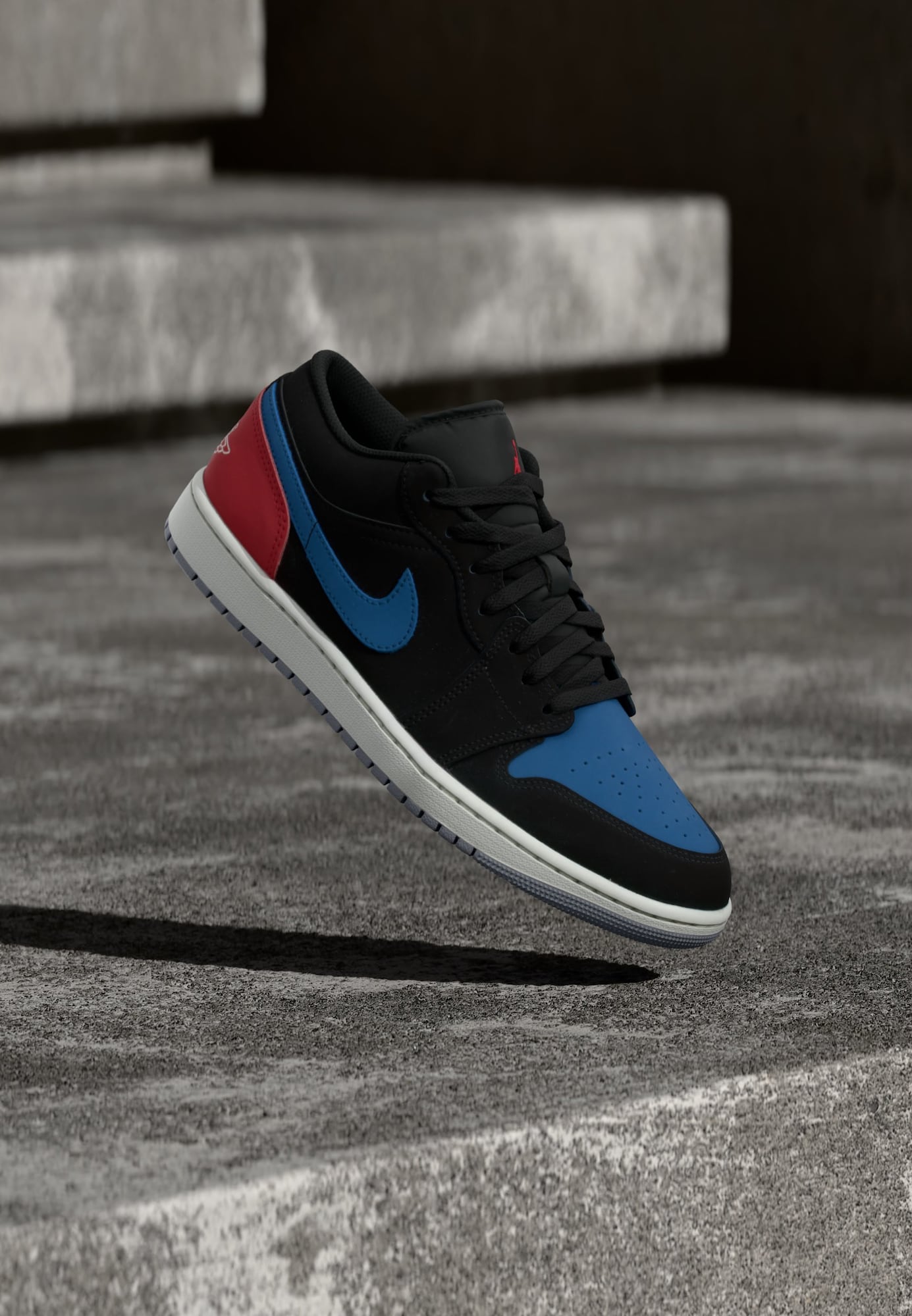 Jordan Zapatillas deportivas bajas 'Air Jordan 1'  azul cobalto / rojo cereza / negro – imagen 4