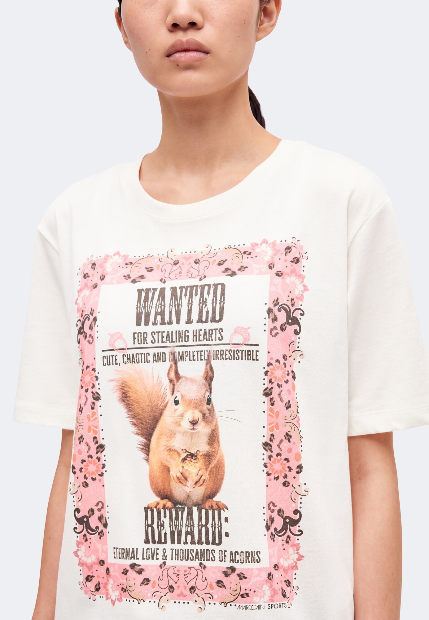 Marc Cain Camiseta  caramelo / altrosa / negro / blanco – imagen 4