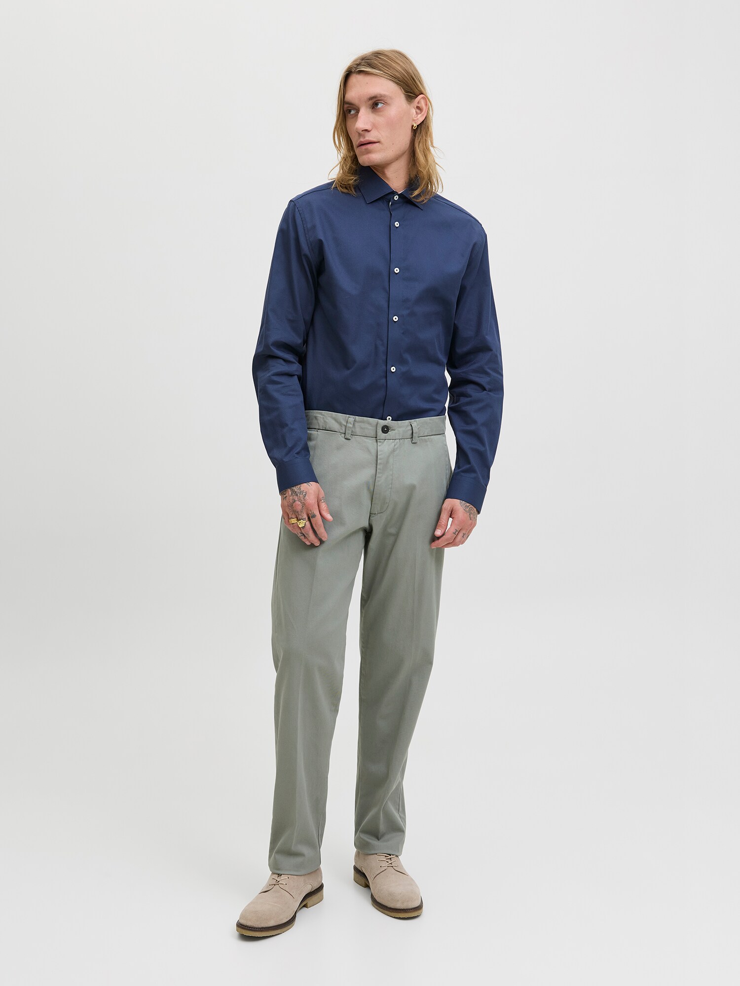 JACK & JONES Košeľa 'JPRPARKER' námornícka modrá (obrázok 4)