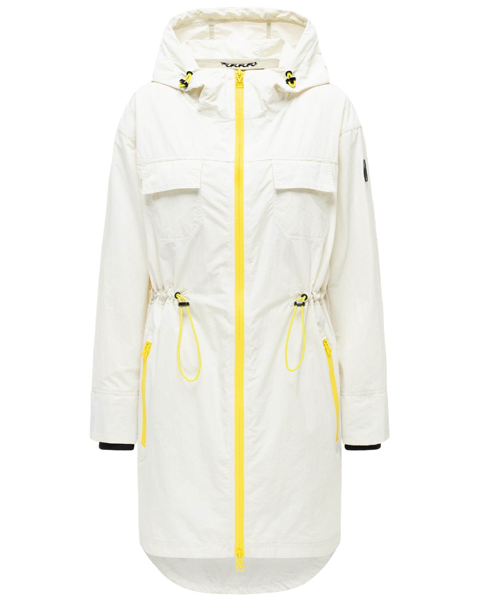 MARIKOO Parka de primăvară-toamnă Trüffelbonbon 16  galben neon / alb murdar
