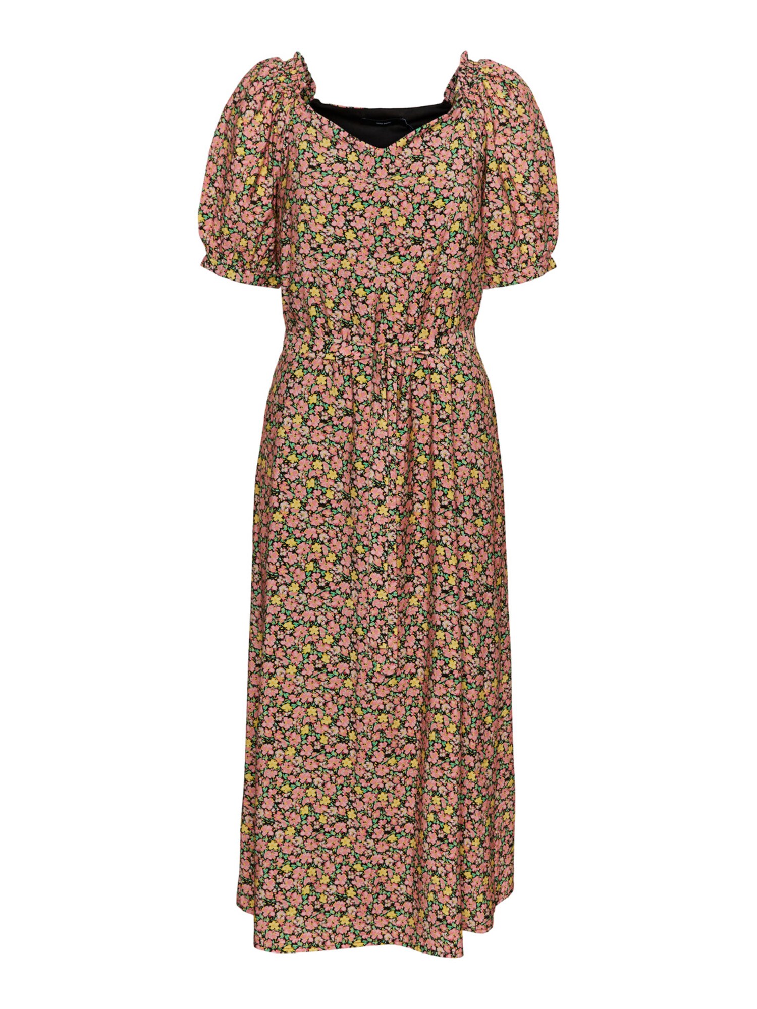 Vero Moda Rochie 'ellie'  Galben / Verde Deschis / Roz Pal / Negru