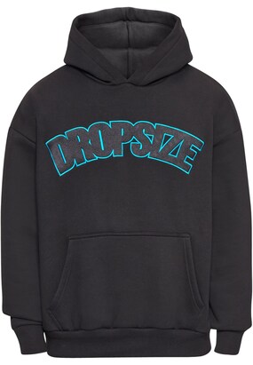 Dropsize Sweatshirt ‘Dropsize’ Lichtblauw / Zwart