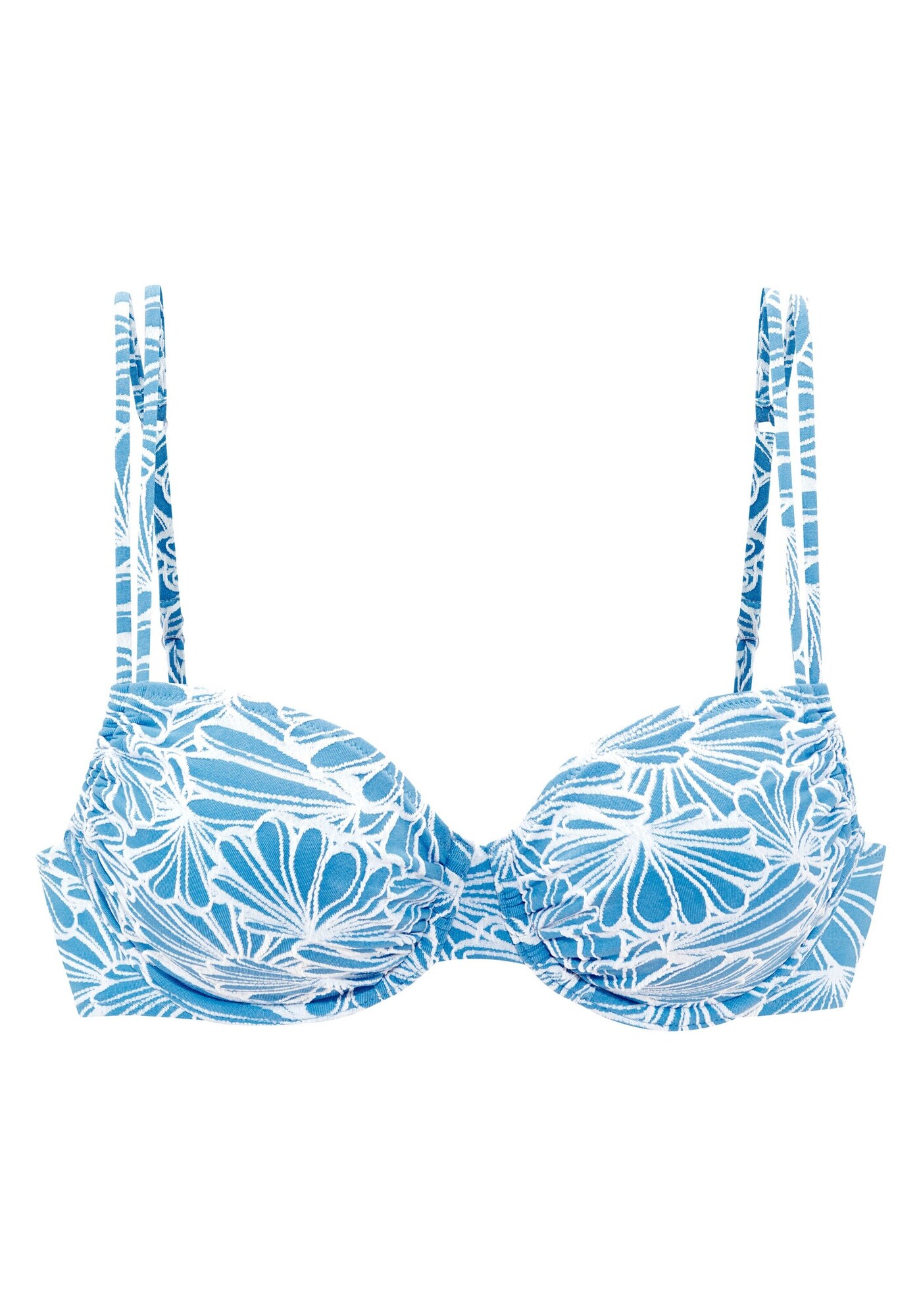 VENICE BEACH Bikini felső  égkék / fehér akciós termékkép 1