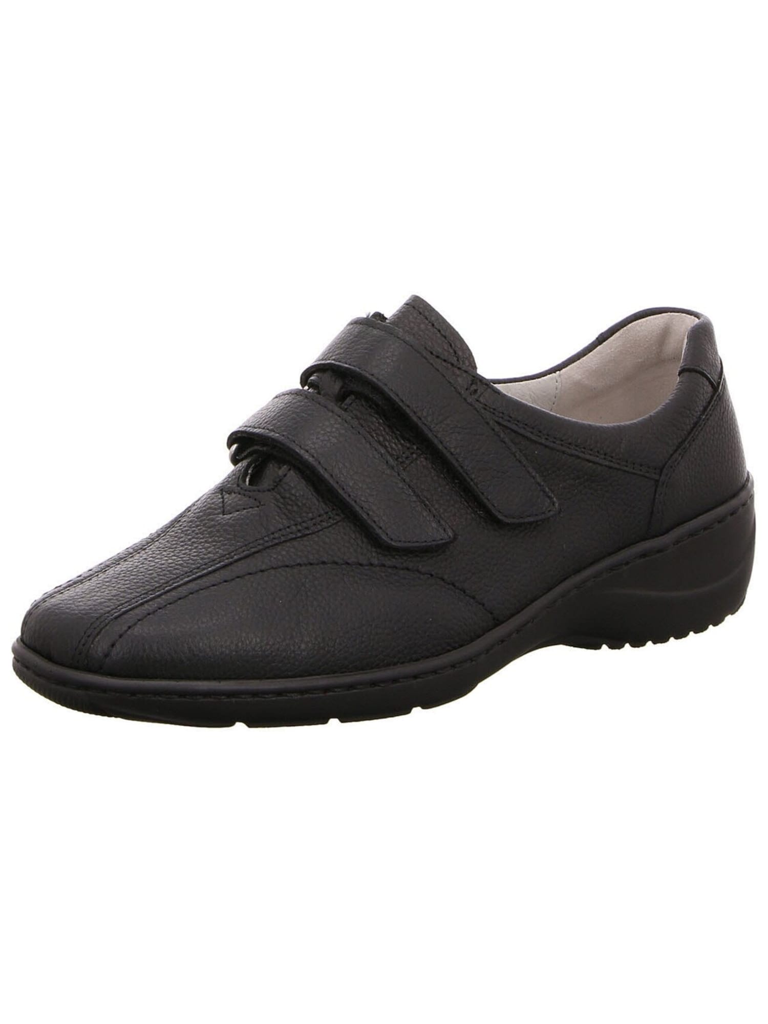 WaldlÄUfer Instappers 'Slipper Damen 607302-172/001 Echtleder In Schwarz' Zwart