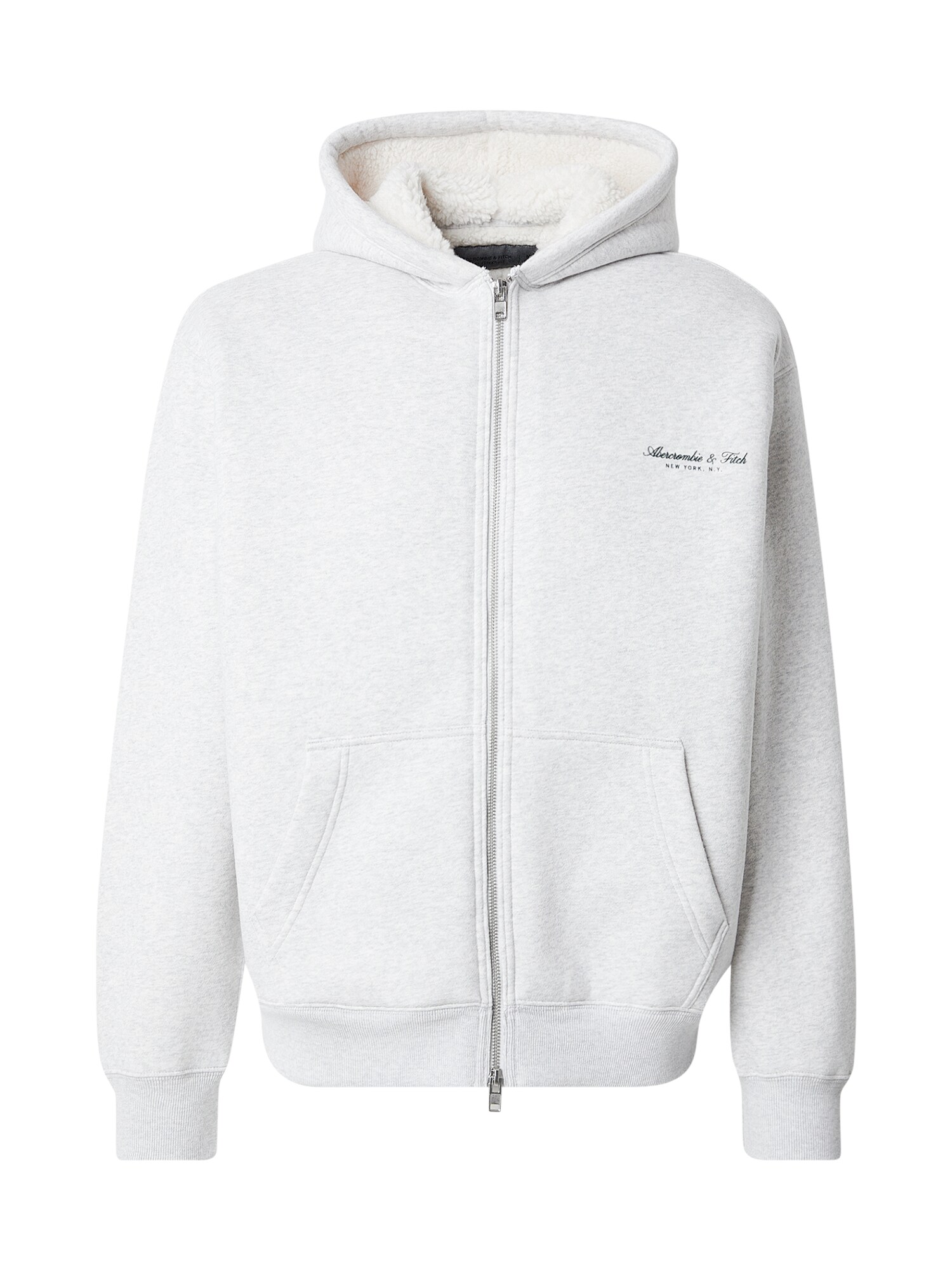 Abercrombie & Fitch Hanorac  gri amestecat / negru