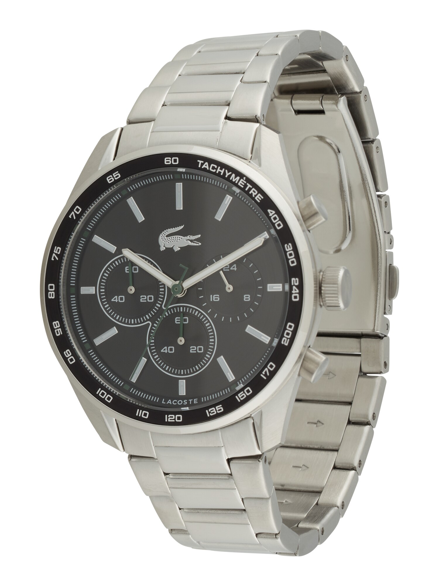 LACOSTE Ceas analogic VANCOUVER  negru / argintiu