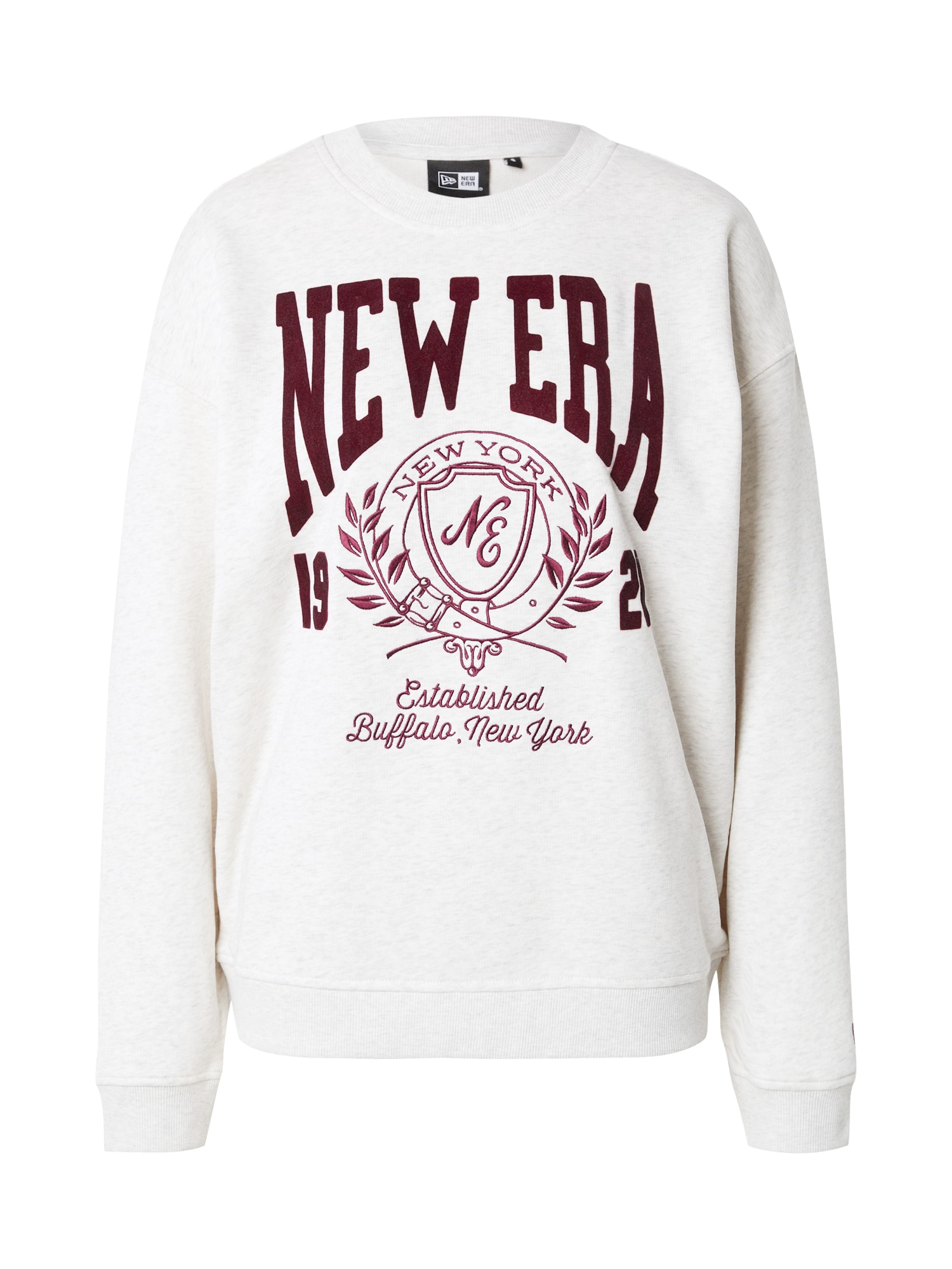 NEW ERA Tréning póló  világosszürke / burgundi vörös akciós termékkép 1