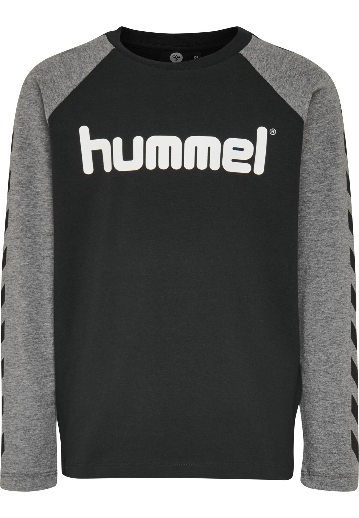 Hummel Marškinėliai  pilka / juoda / balta