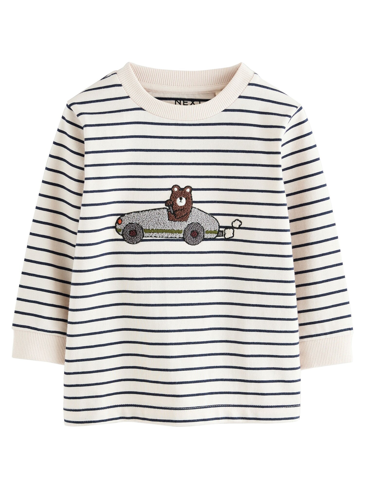Next Tricou  bleumarin / gri deschis / alb