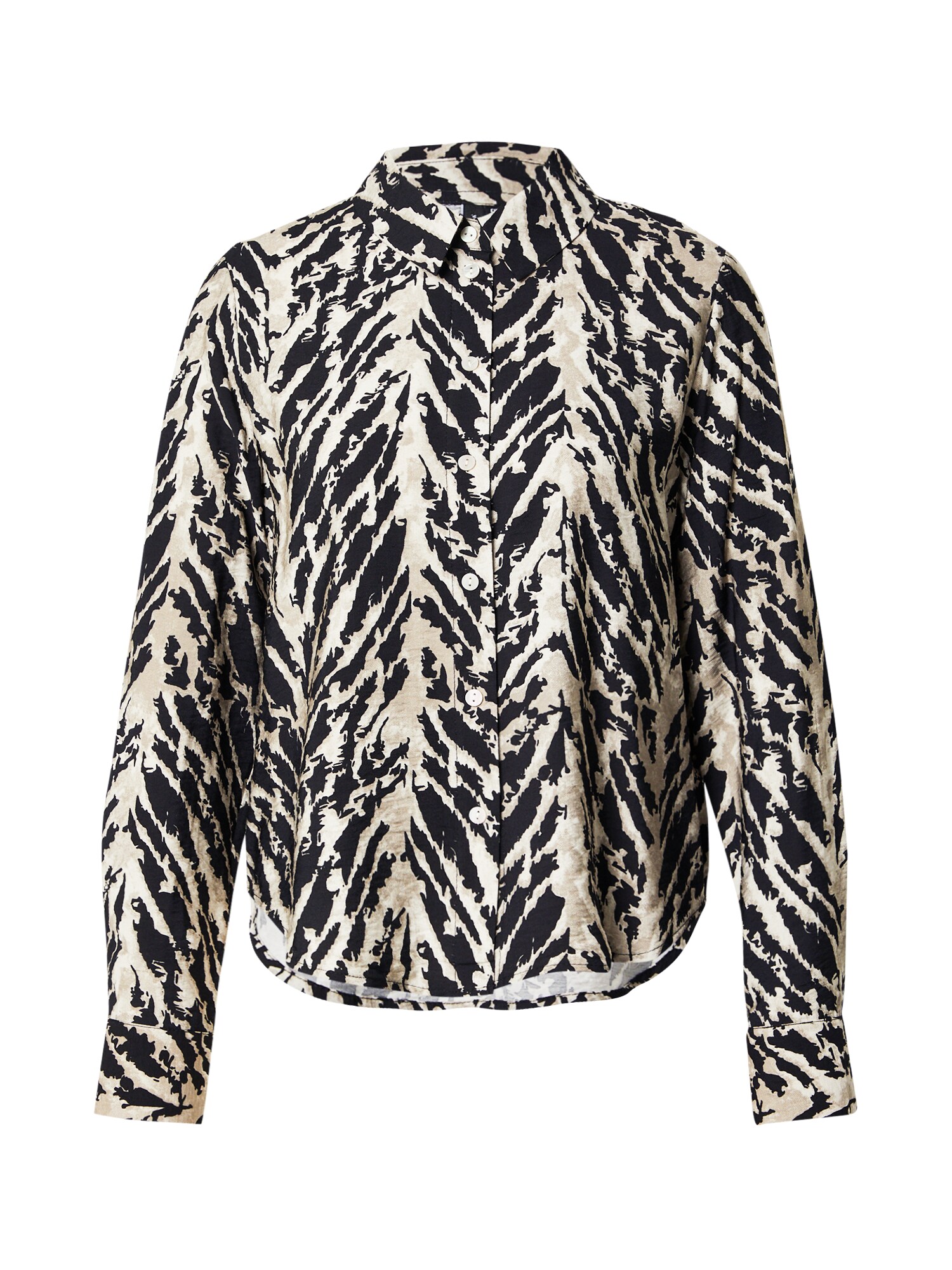 VERO MODA Bluză  alb kitt / negru / alb