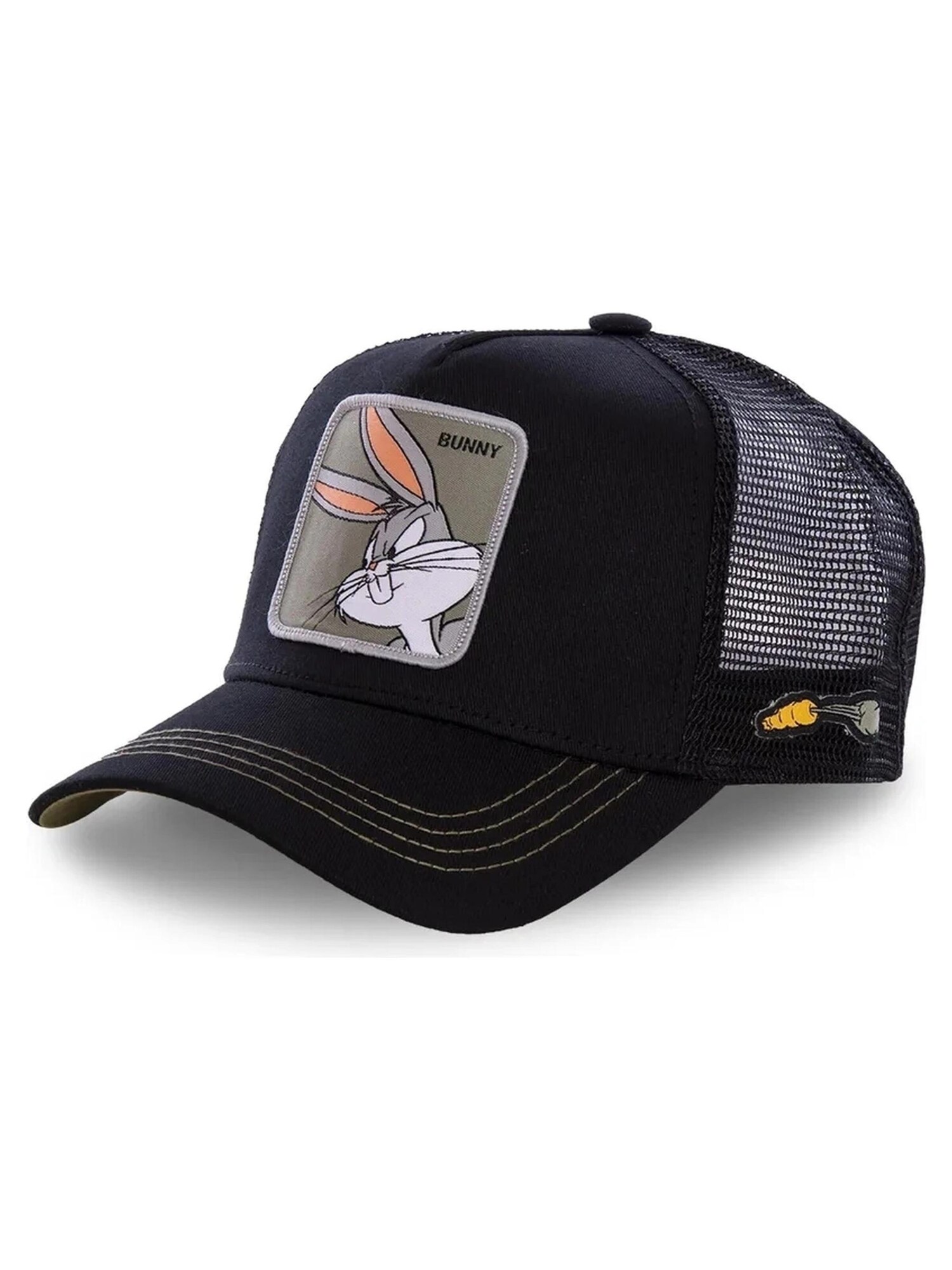 Capslab Gorra 'Gorra capslabs negra bugs bunny bordado frente visera curva'  negro – imagen 3