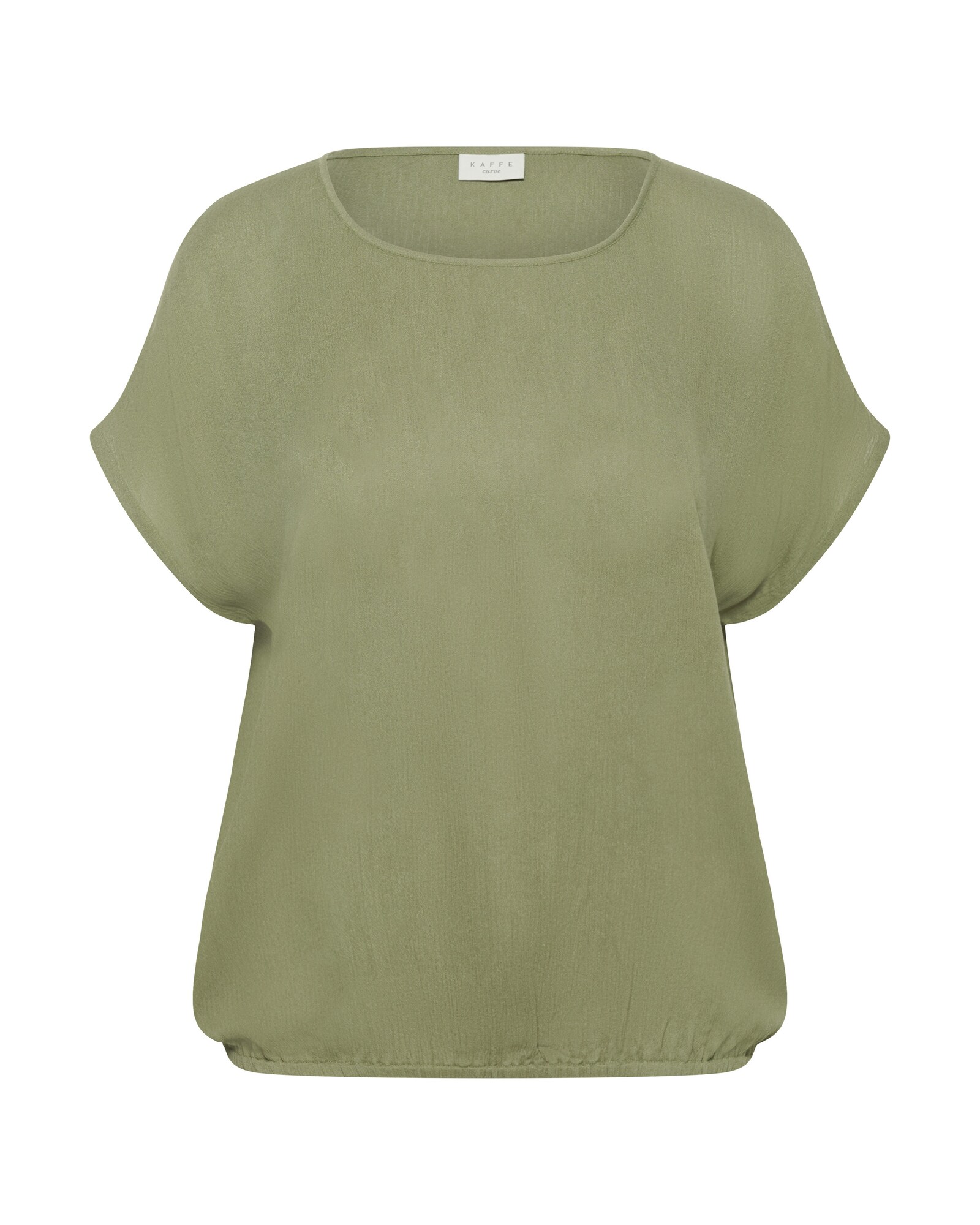 KAFFE CURVE Bluză KCami  verde stuf