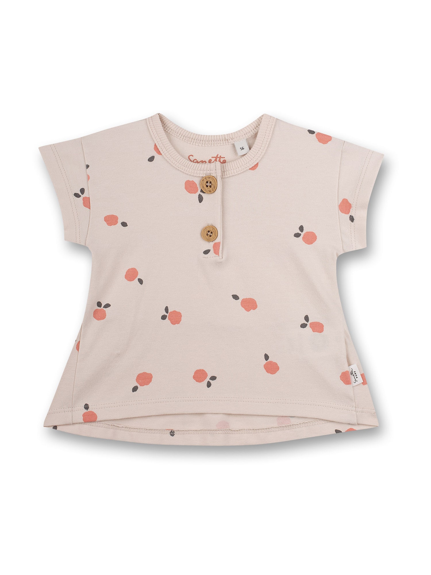 Sanetta Pure Marškinėliai pudros spalva / rožinė / tamsiai pilka