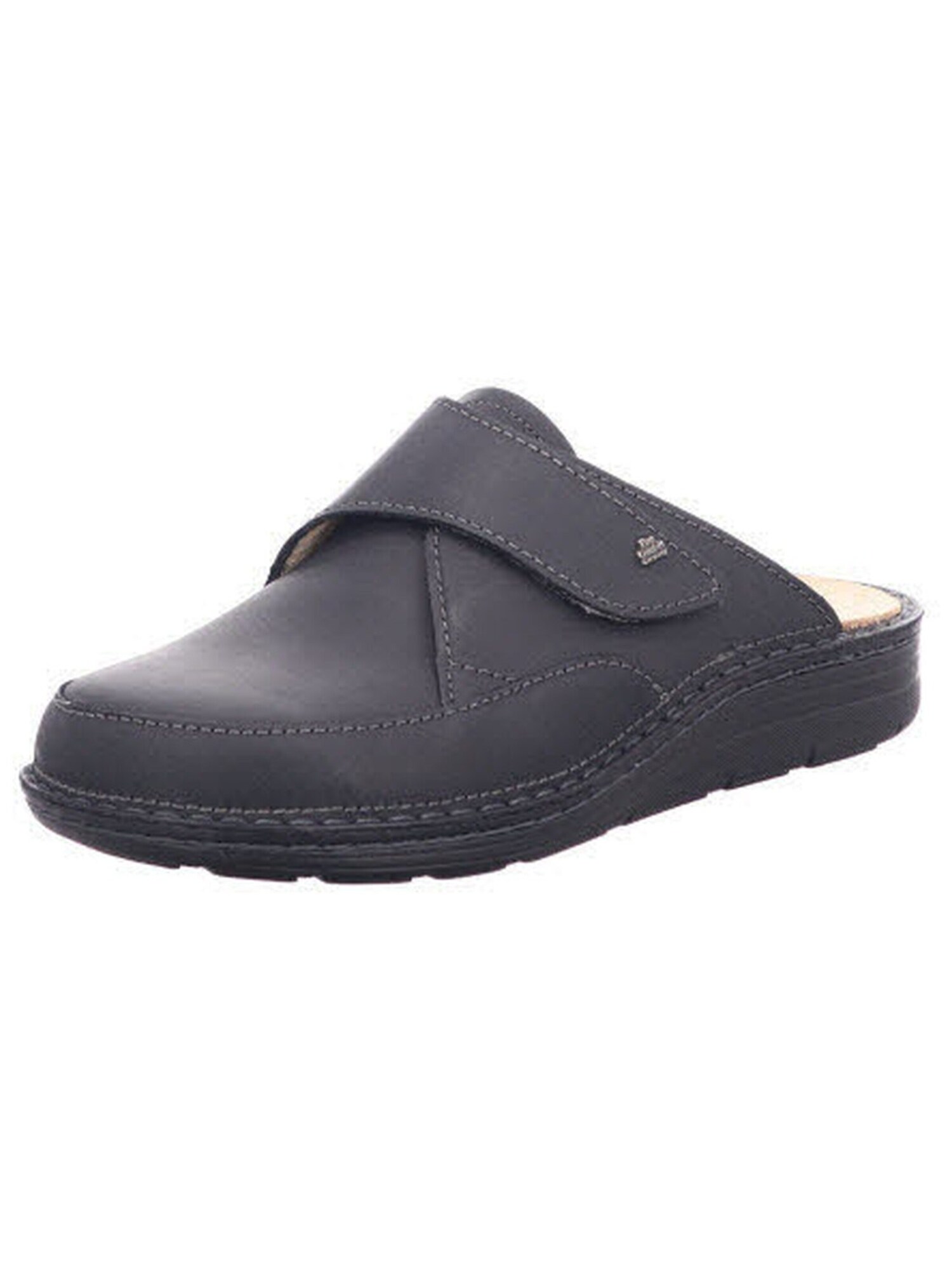 Finn Comfort Muiltjes 'Pantolette Herren 01422 615099 Echtleder In Schwarz' Zwart