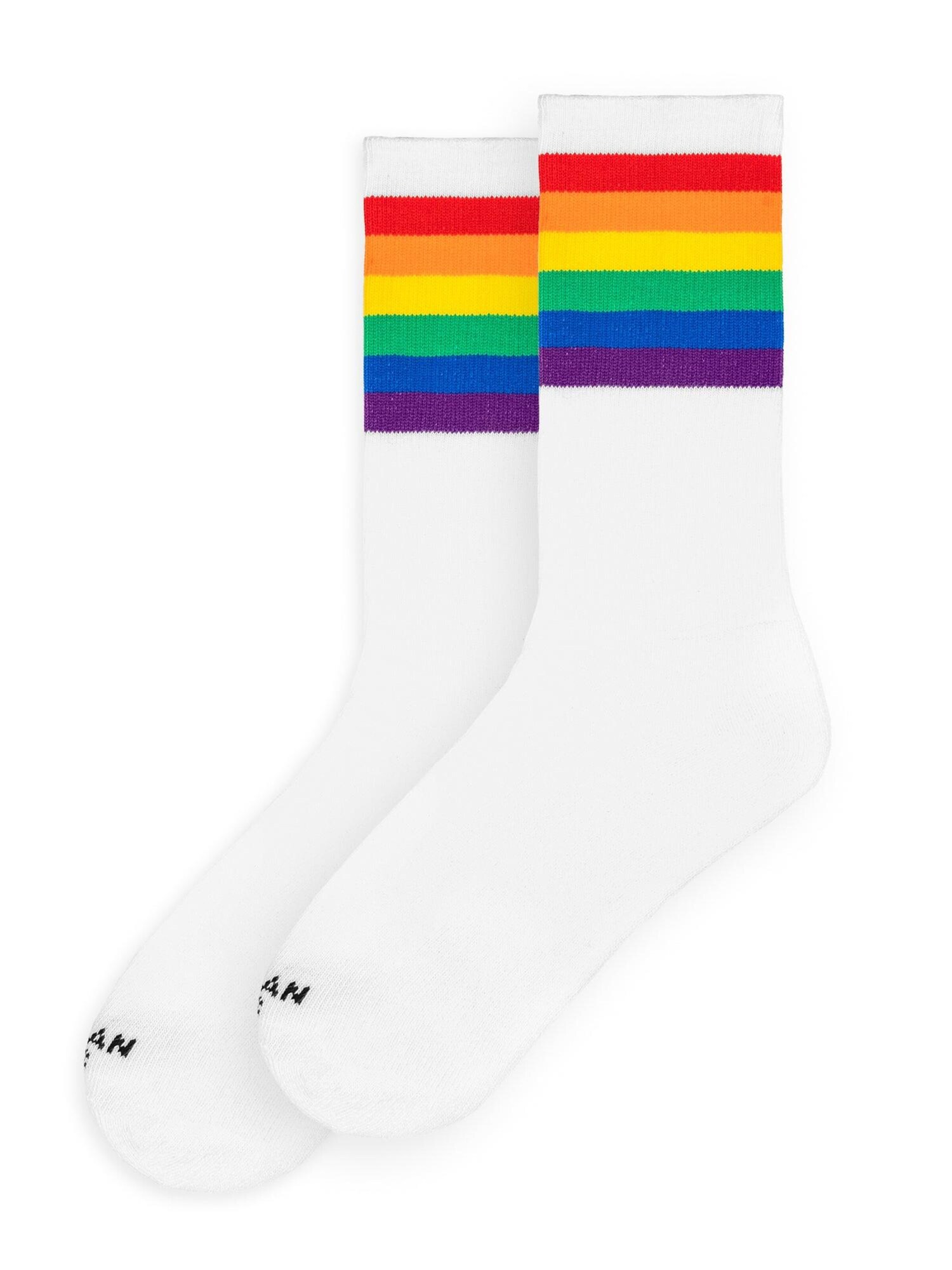 American Socks Calcetines 'Rainbow Pride'  blanco