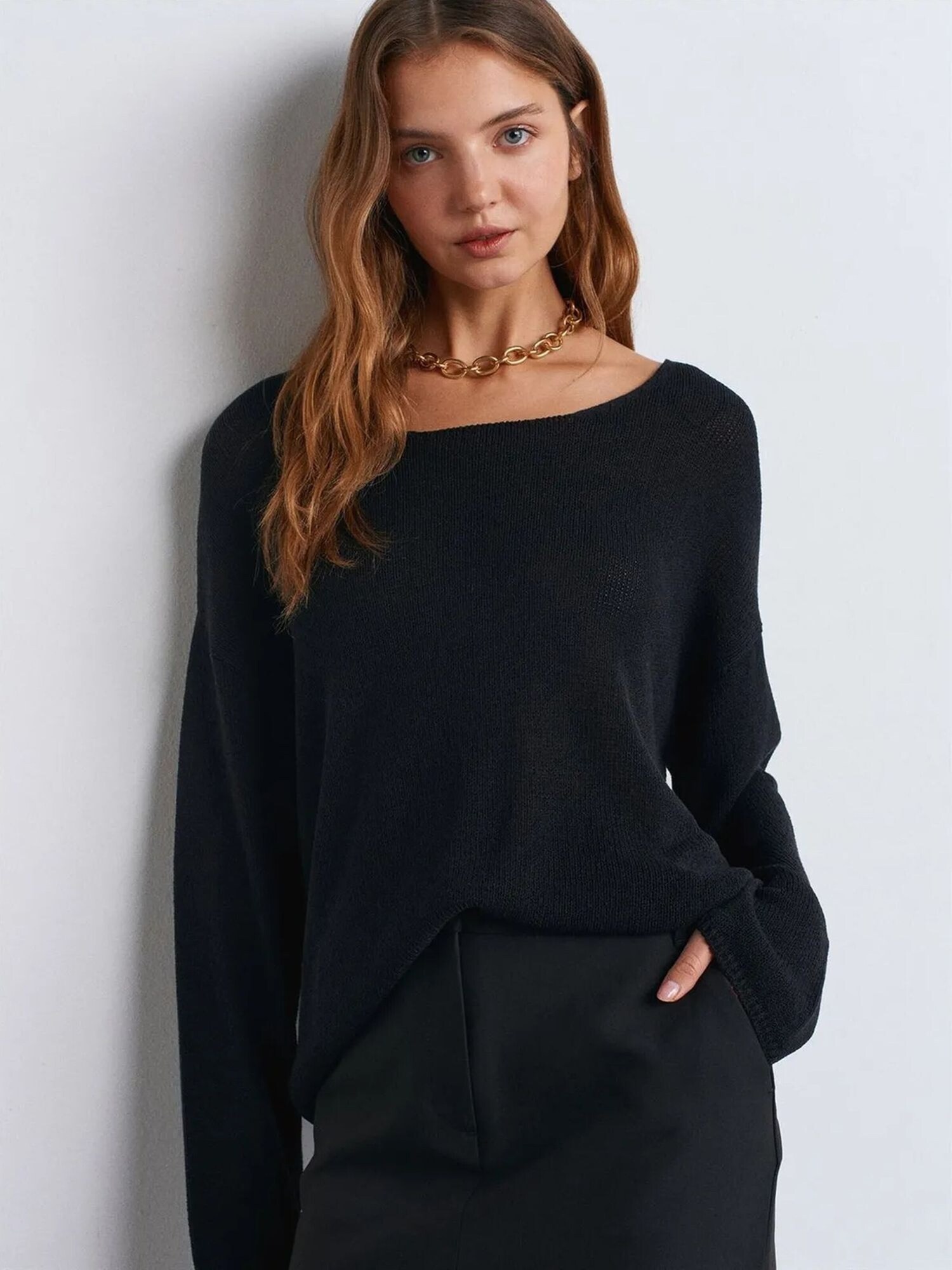 Dilvin Pulover 'Pullover' crna