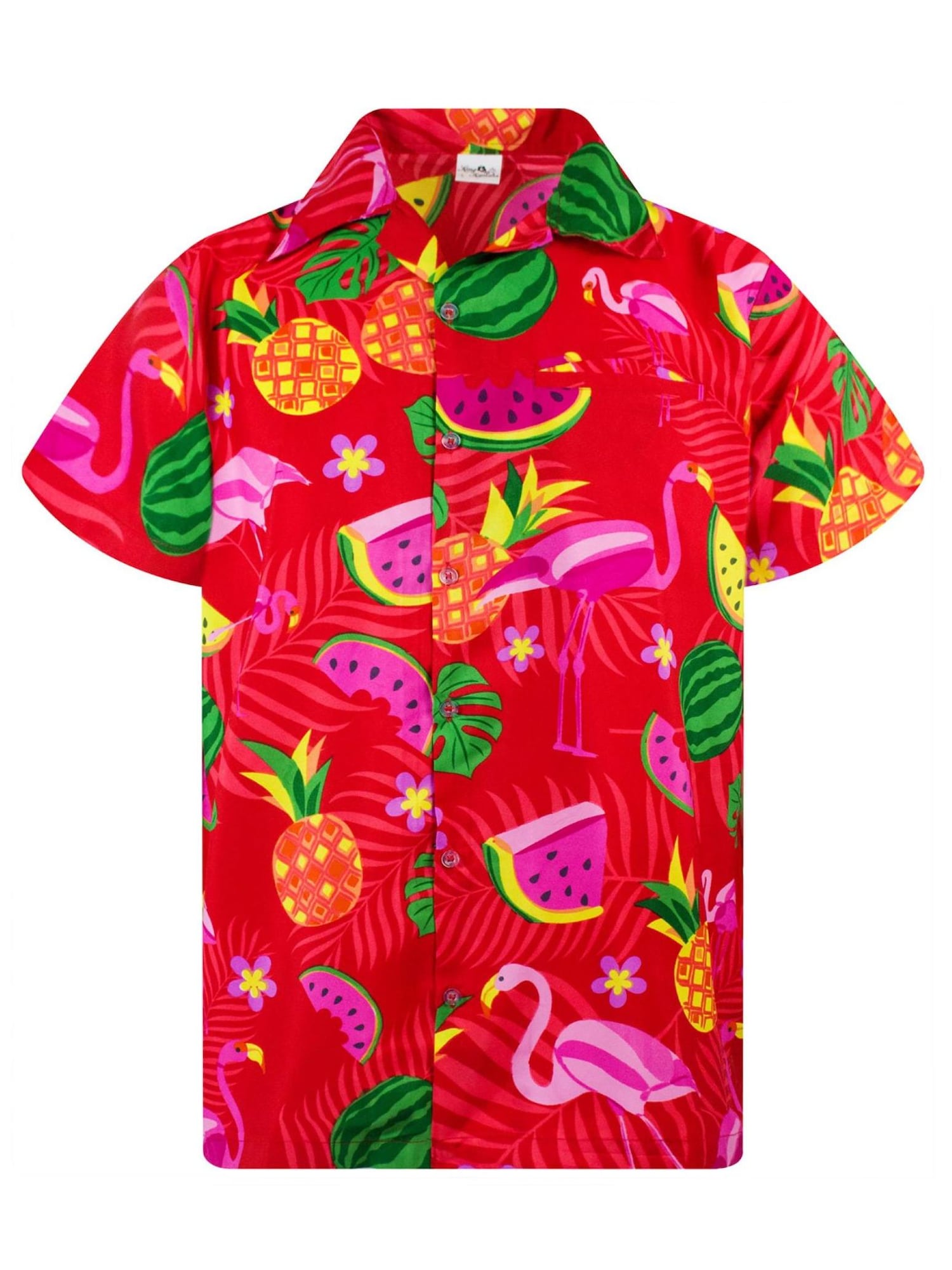King Kameha Shirt Flamingo Melone