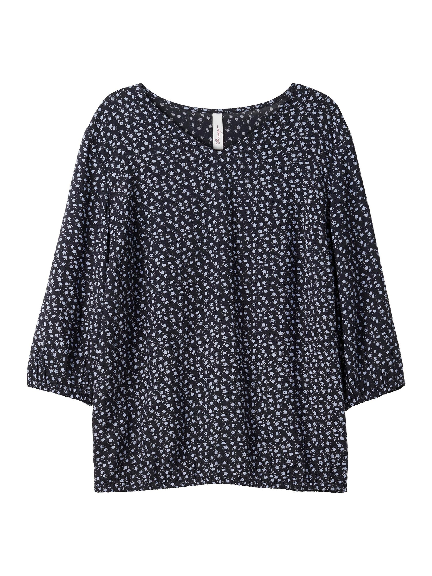 SHEEGO Tunica  albastru noapte / alb