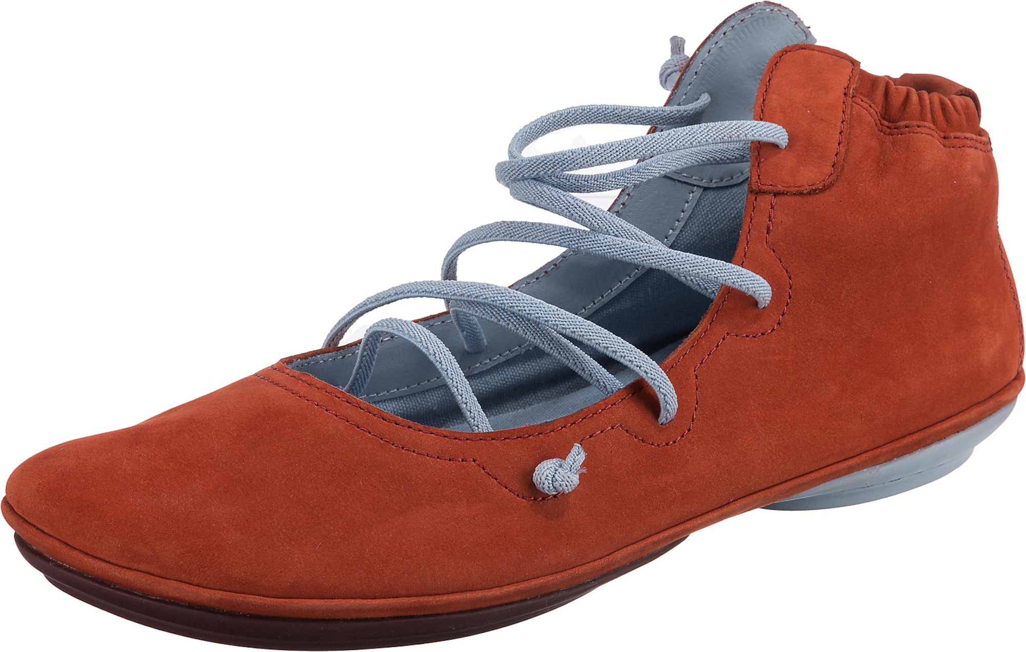 Camper CAMPER Riemchenballerina 'RIGHT NINA' hellblau / rot