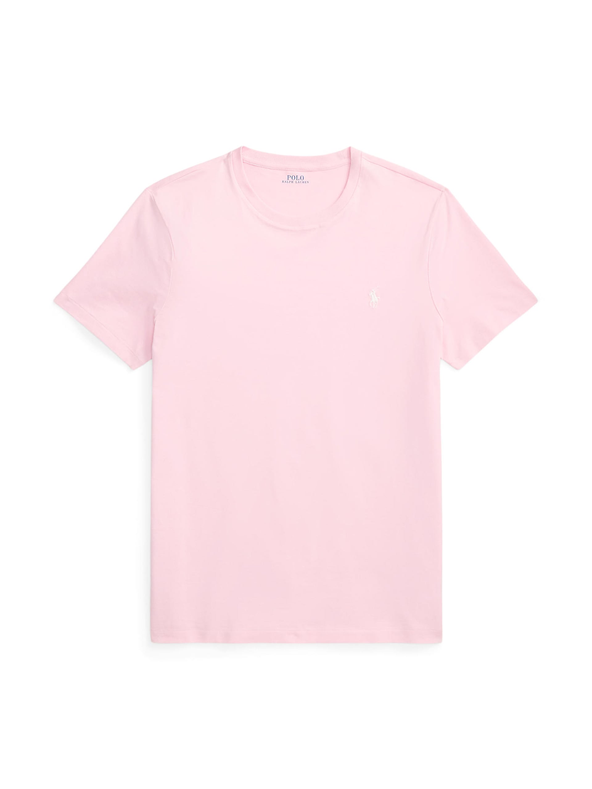 Polo Ralph Lauren Skräddarsydd smal passform rosa stickad t-shirt herr – bild 6