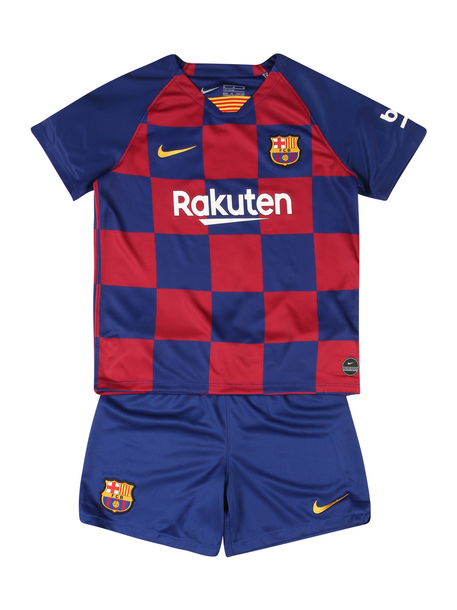 NIKE Treniruočių kostiumas 'FC Barcelona 2019/20 Home'  sodri mėlyna („karališka“) / raudona / balta / aukso geltonumo spalva