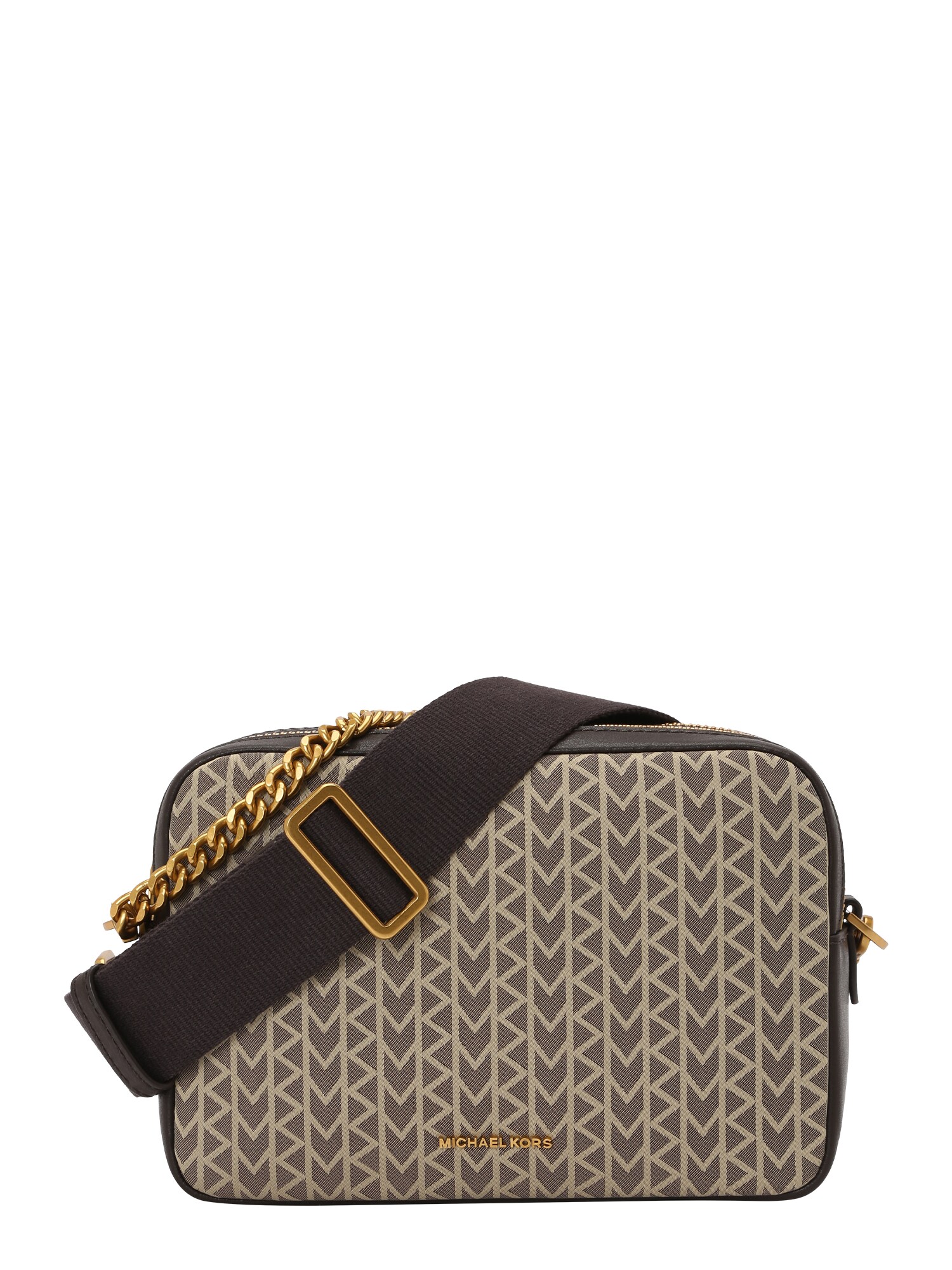 MICHAEL Michael Kors Geantă de umăr  ciocolatiu / alb natural