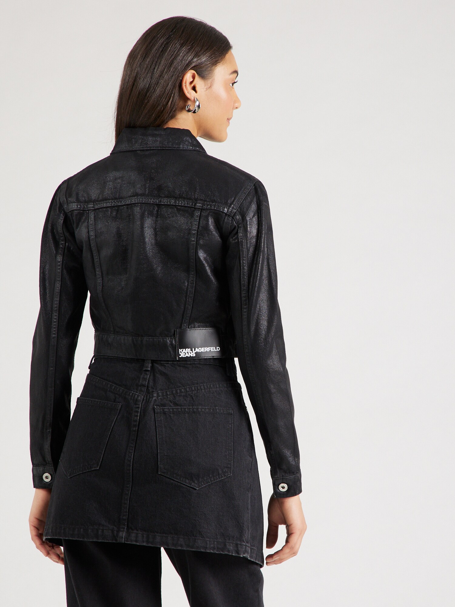 KARL LAGERFELD JEANS Átmeneti dzseki  fekete farmer termék 2. képe