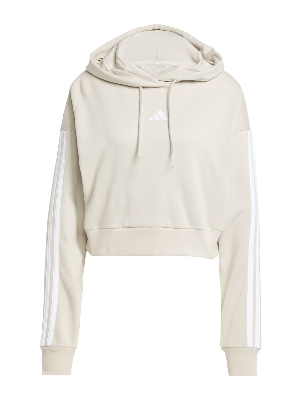 Sport sweatshirt 'ESSENTIALS 3-STRIPES FRENCH TERRY CROPPED'