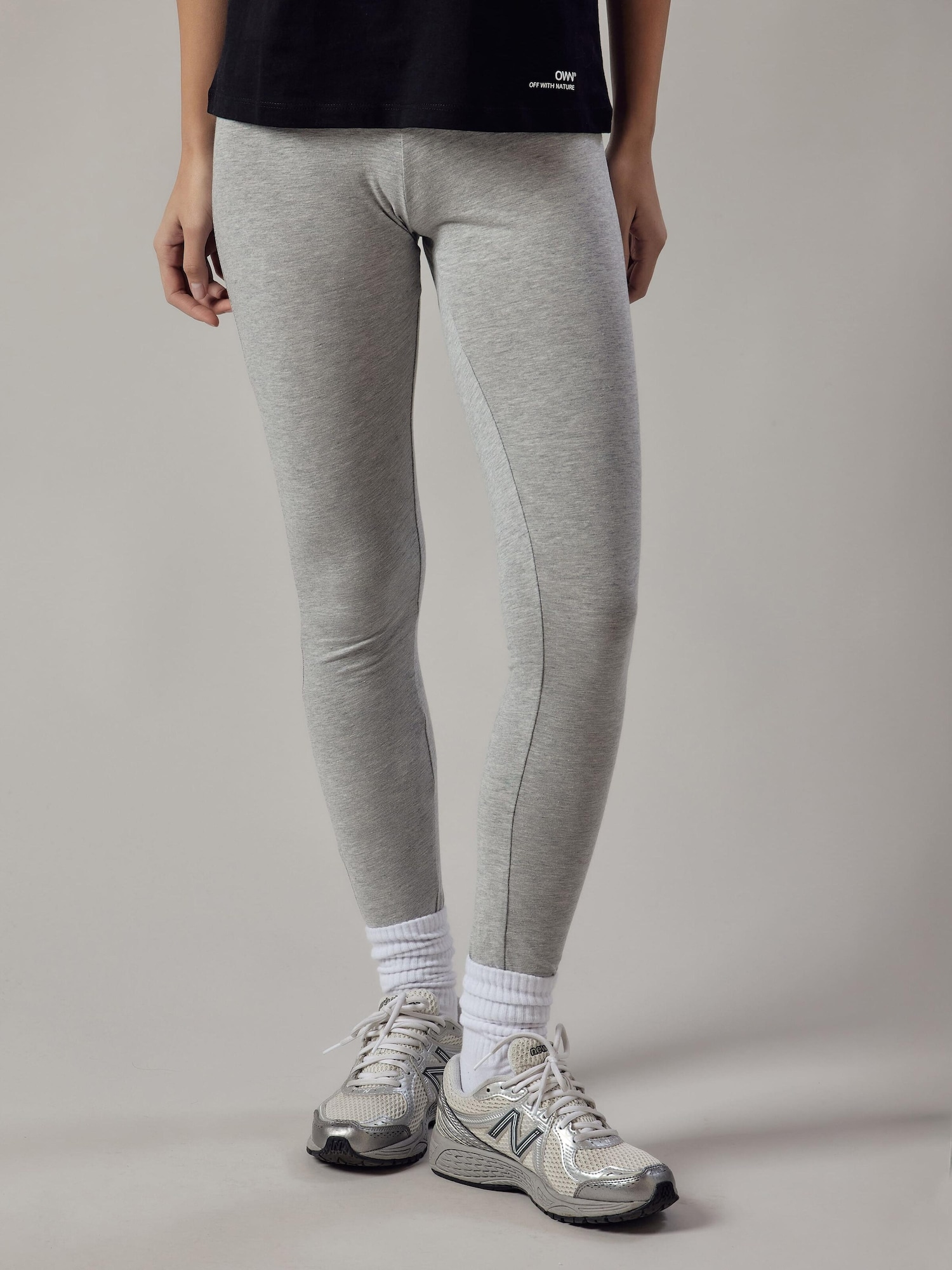 OWN Off With Nature Tajice 'Leggings' svijetlosiva