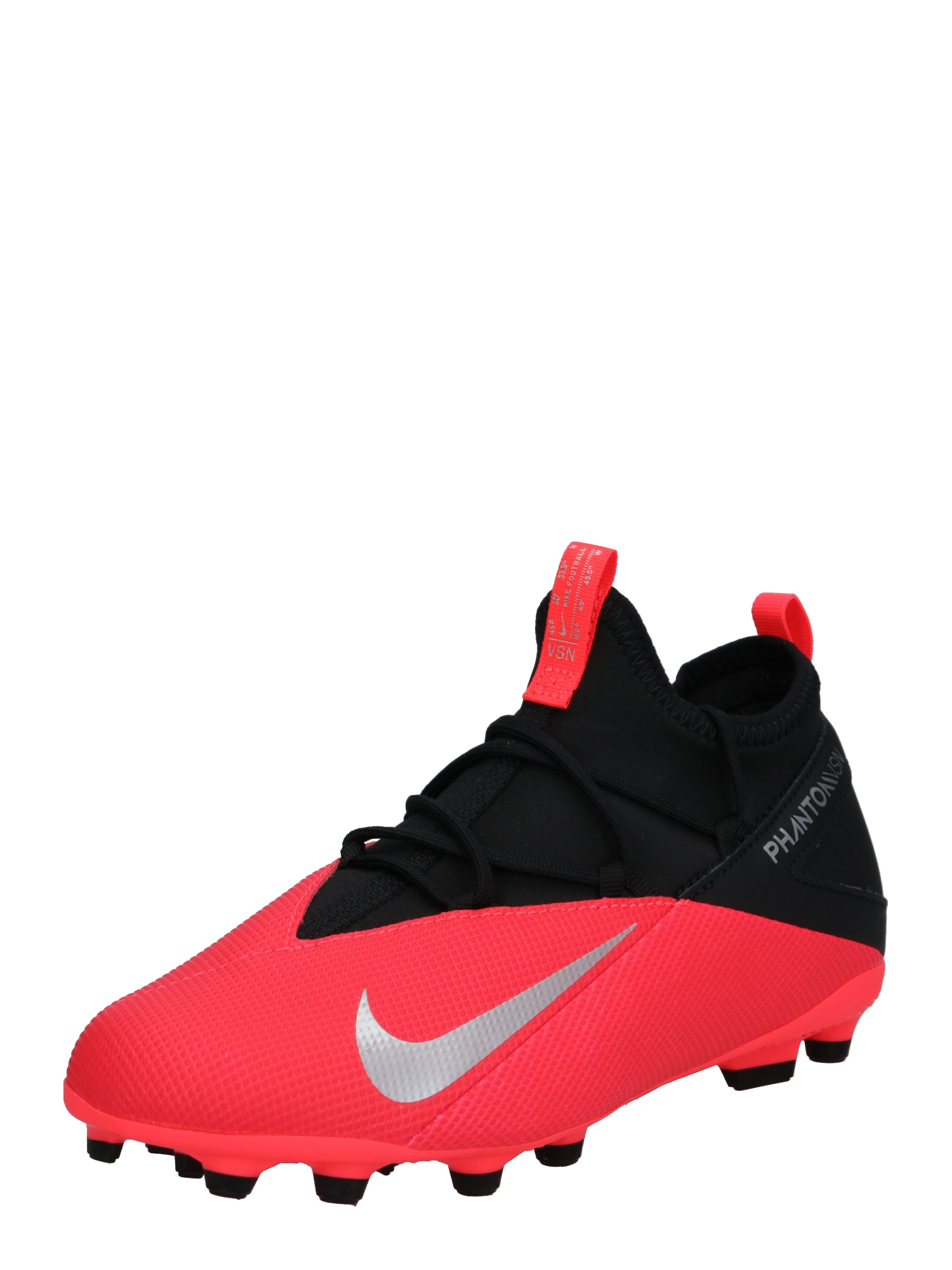 NIKE Sportiniai batai 'Jr. Phantom Vision 2 Club'  neoninė raudona / juoda