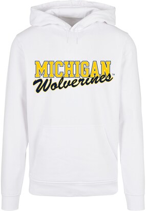 Merchcode Sweatshirt ‘Michigan Wolverines’ Geel / Zwart / Wit