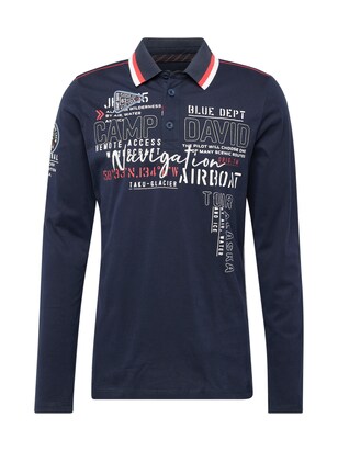 camp david Shirt ‘Alaska Ice Tour’ Navy / Rood / Wit