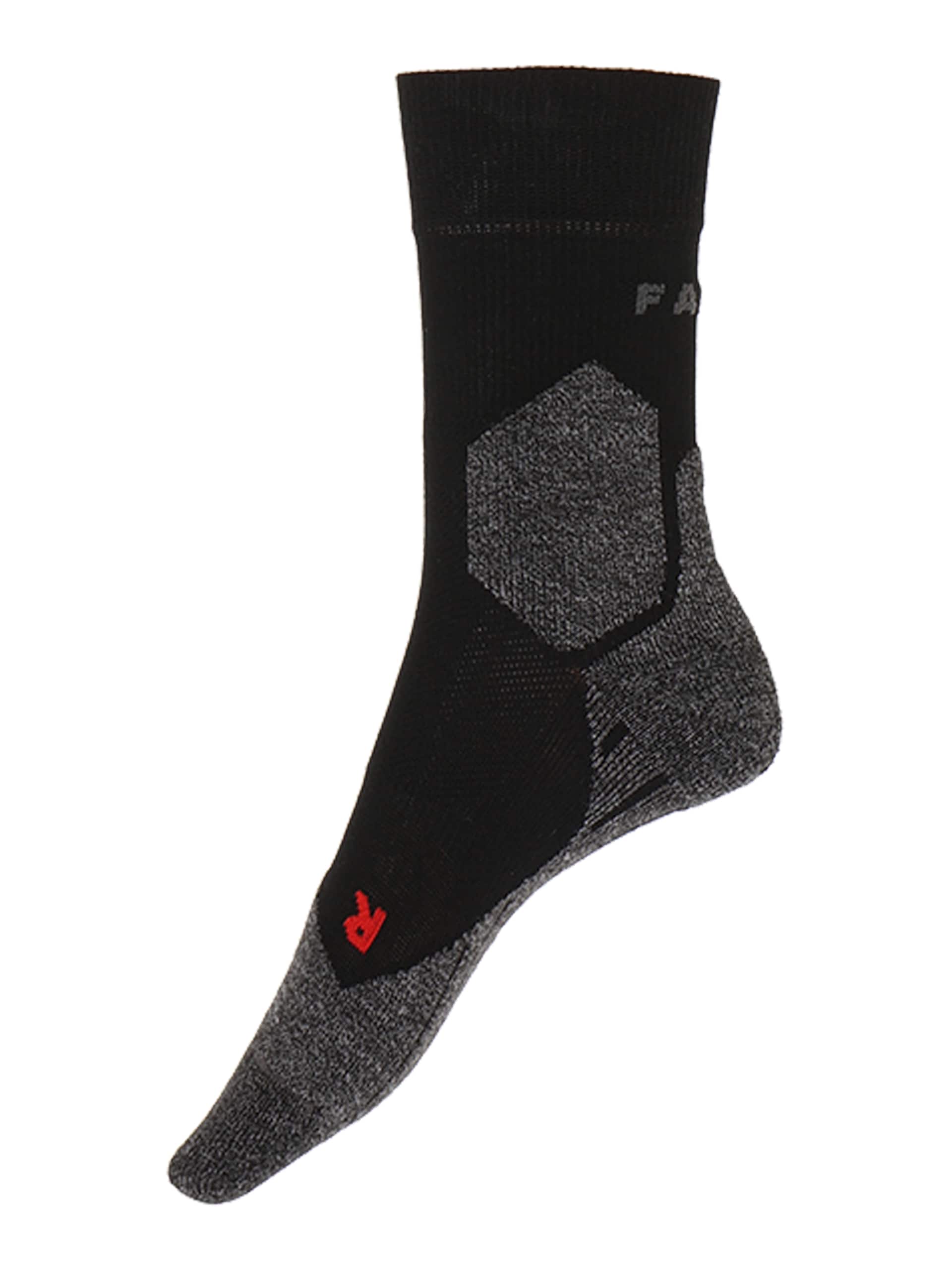 FALKE Sportsockor grå / röd strumpor dam