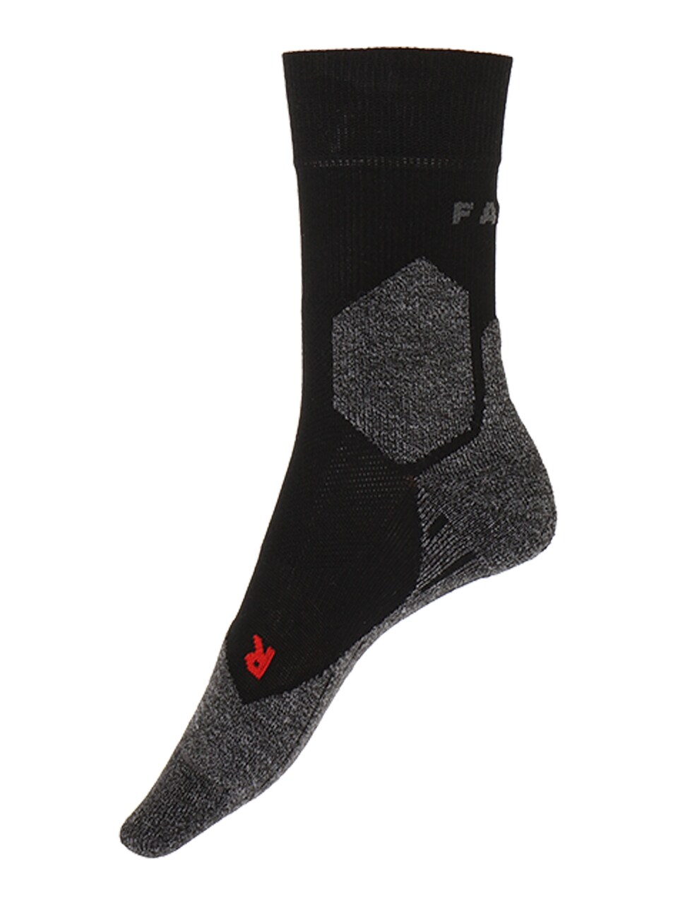 Sportsockor grå / röd