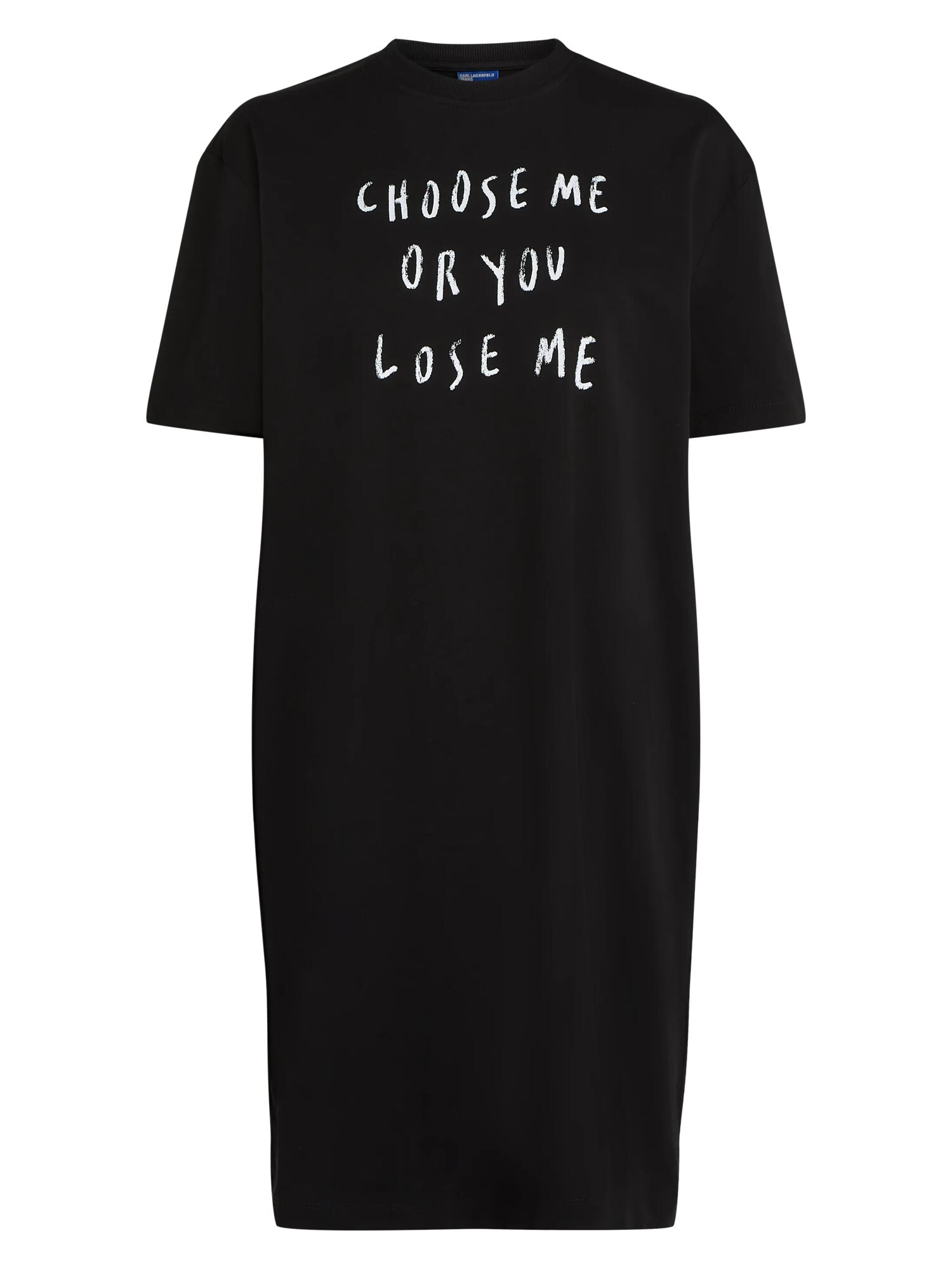 KARL LAGERFELD JEANS Rochie KLJ x Pietro Terzini negru / alb